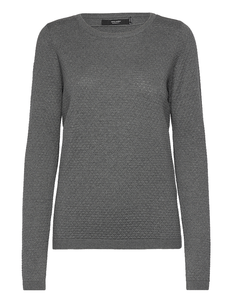 Vero Moda Maternity - VMMCARE STRUCTURE LS O-NECK BLOU NOOS - pullover - medium grey melange - 0