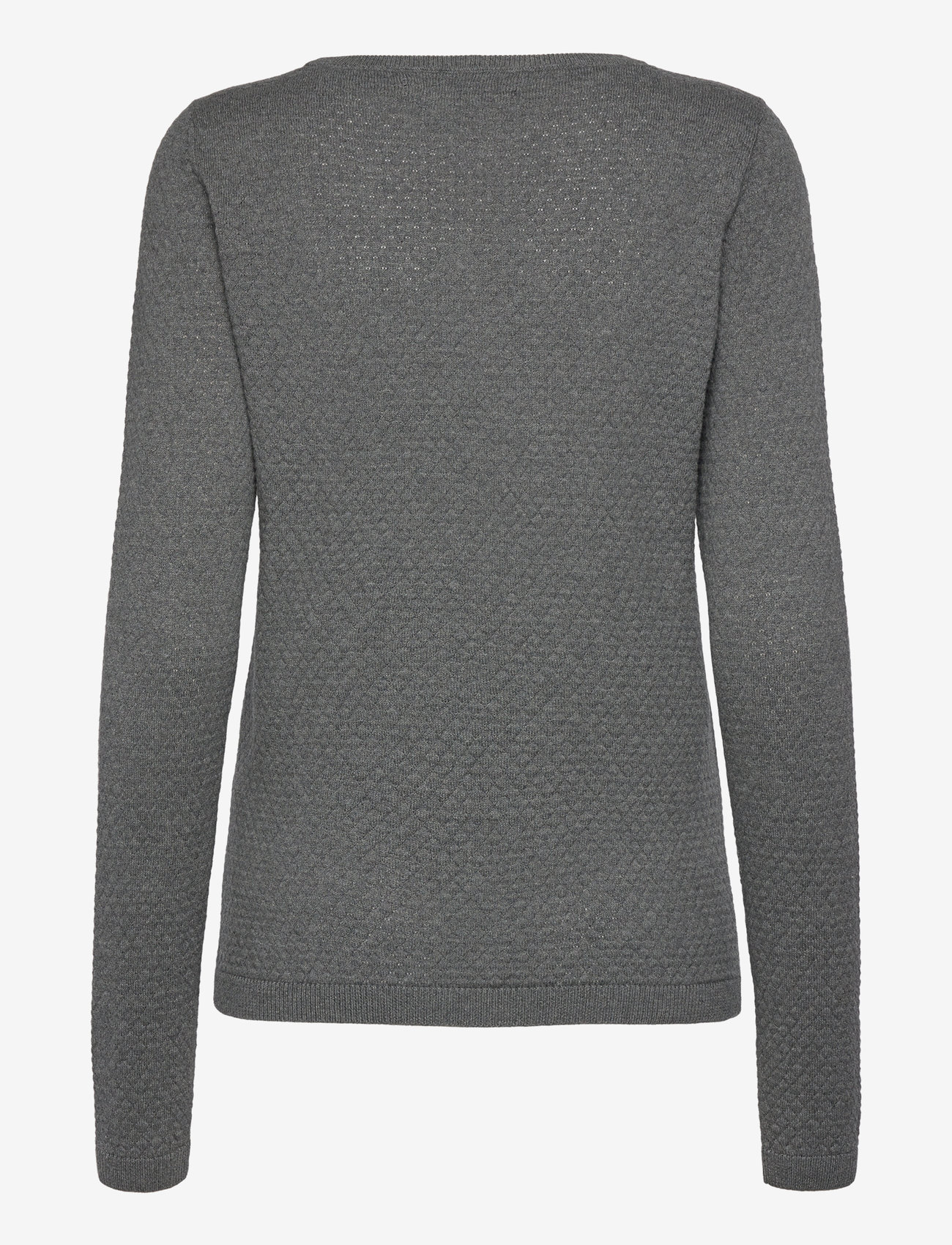 Vero Moda Maternity - VMMCARE STRUCTURE LS O-NECK BLOU NOOS - pullover - medium grey melange - 1
