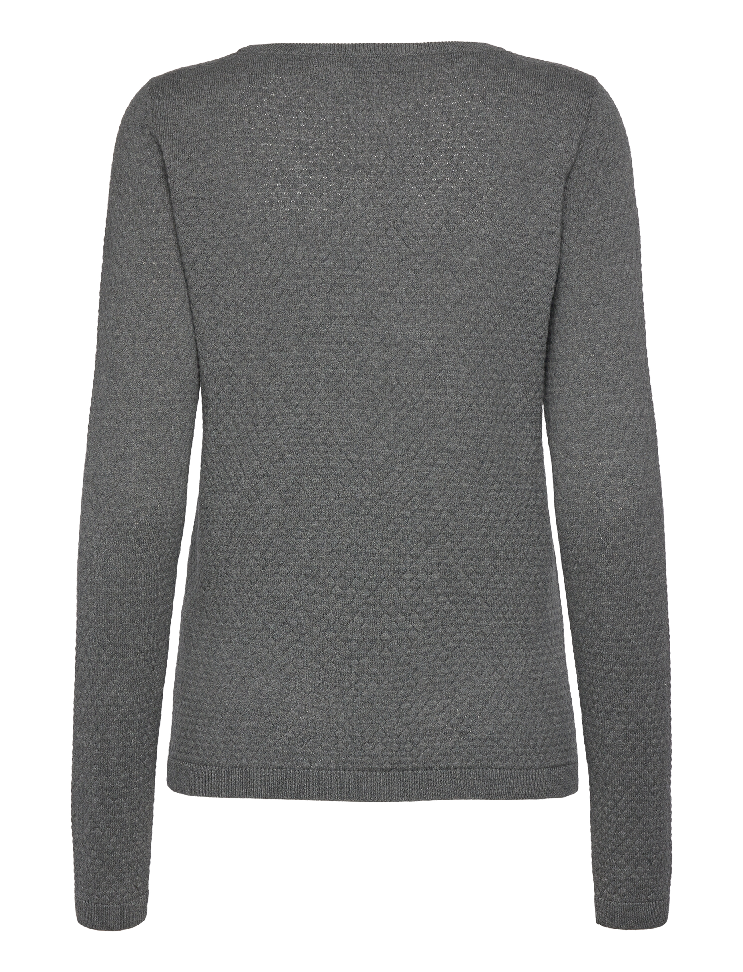 Vero Moda Maternity - VMMCARE STRUCTURE LS O-NECK BLOU NOOS - neulepuserot - medium grey melange - 2