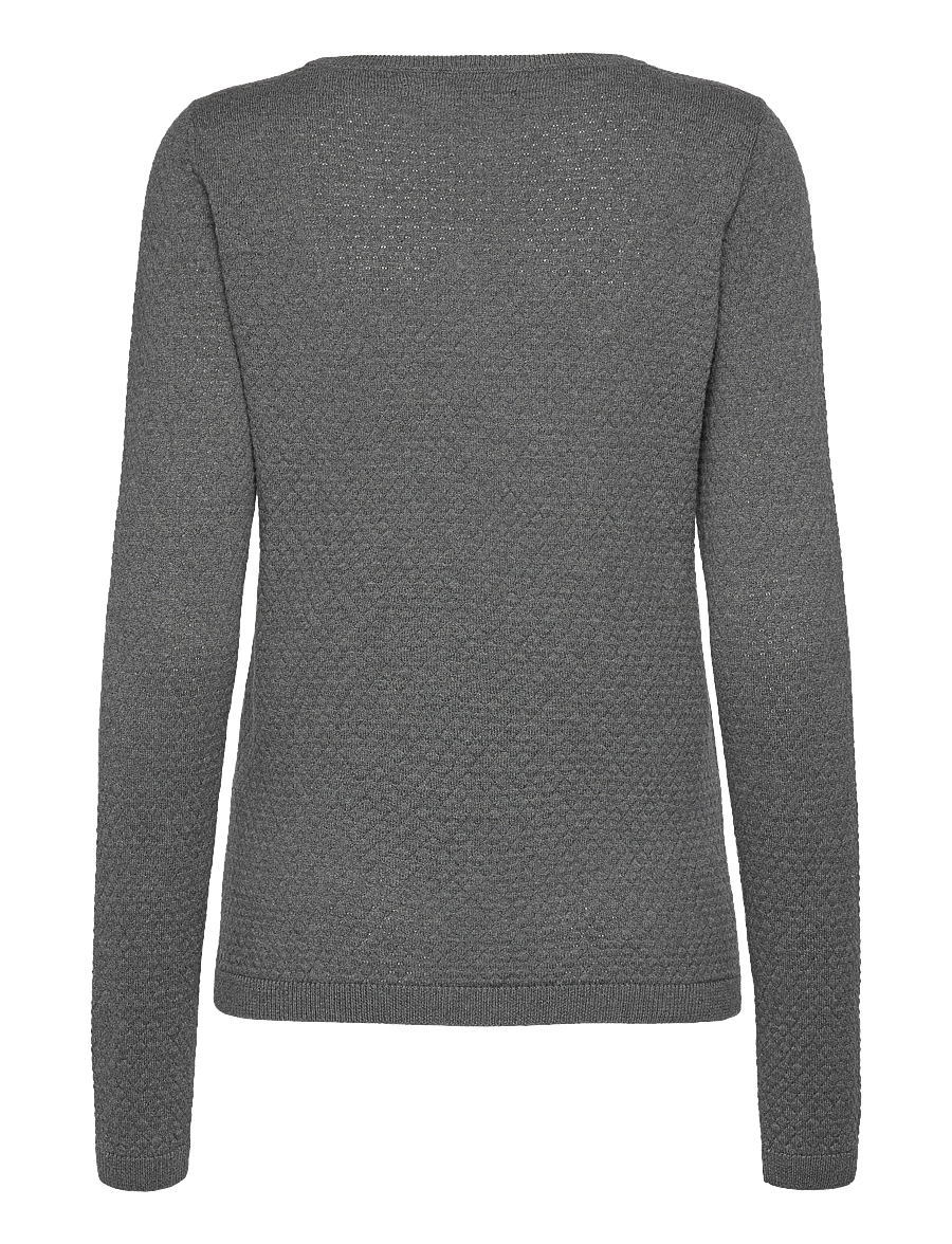 Vero Moda Maternity - VMMCARE STRUCTURE LS O-NECK BLOU NOOS - džemprid - medium grey melange - 2
