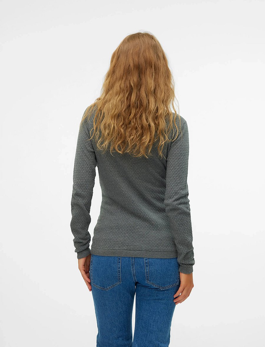 Vero Moda Maternity - VMMCARE STRUCTURE LS O-NECK BLOU NOOS - džemprid - medium grey melange - 3