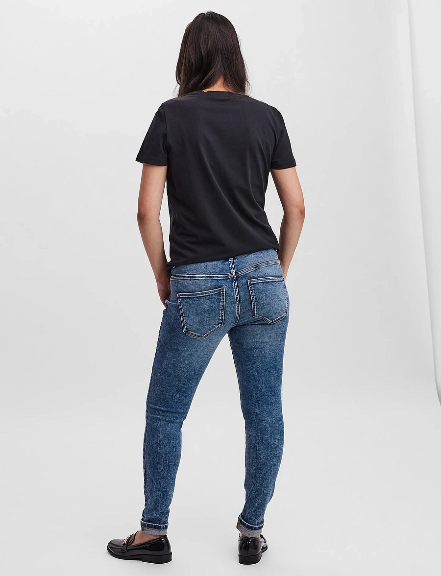 Vero Moda Maternity - VMMSOPHIA SKIN FOLD UP JNS VI3162 GA - teksad - medium blue denim - 3