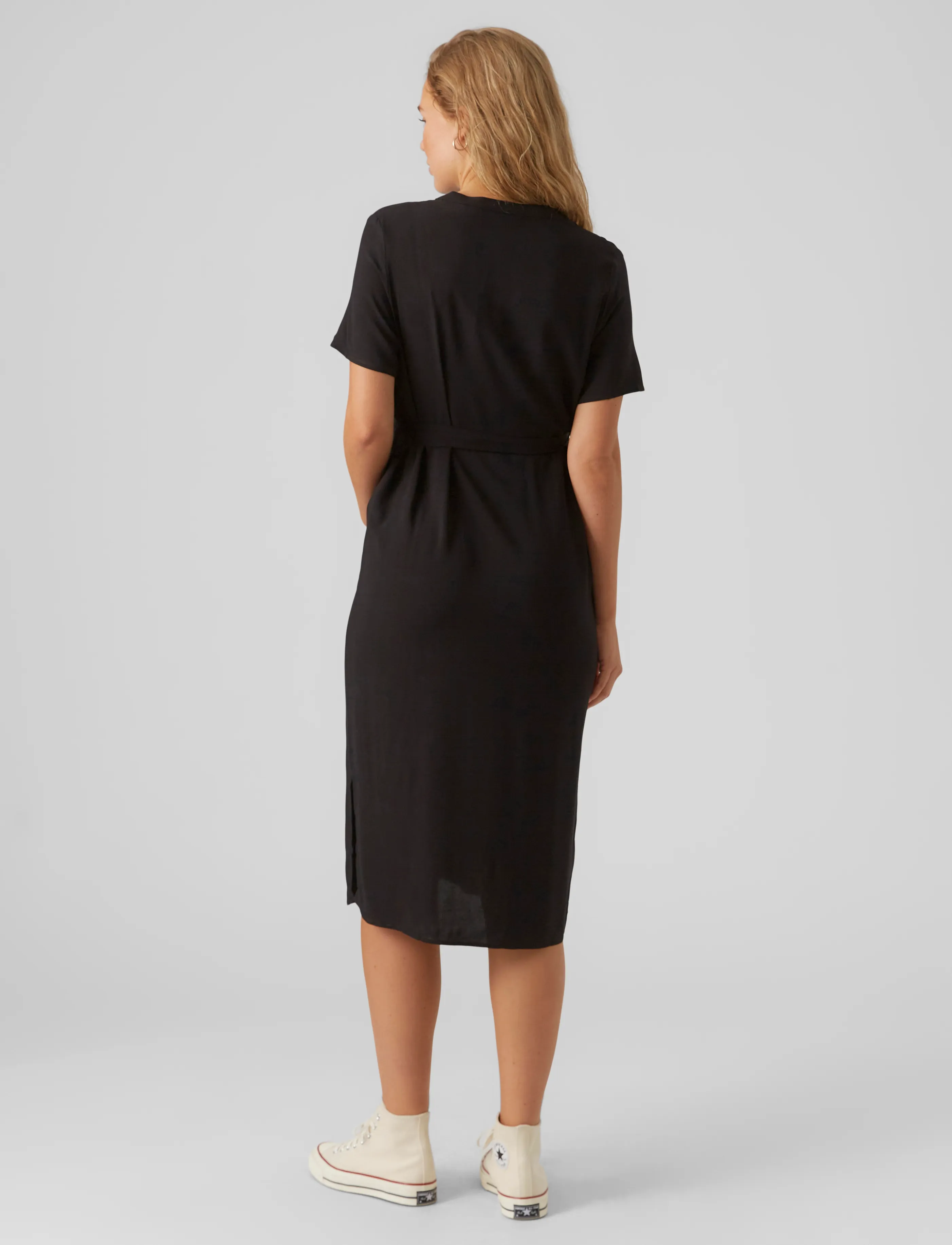 Vero Moda Maternity - VMMVICA S/S  SHIRT DRESS GA NOOS - robes d'été - black - 2