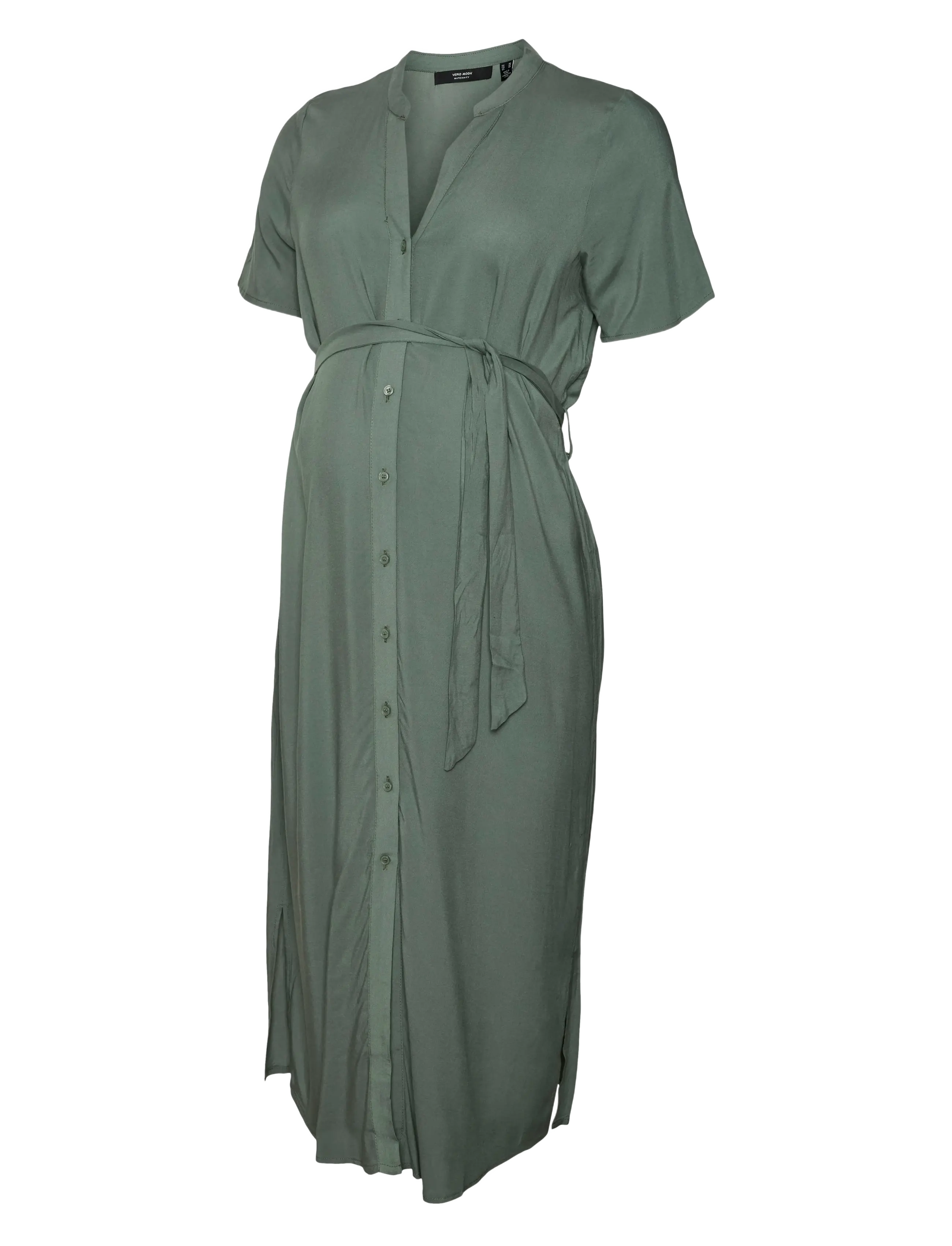 VERO MODA MATERNITY Vmmvica S/S Shirt Kleid Ga Grün - XS - Damen