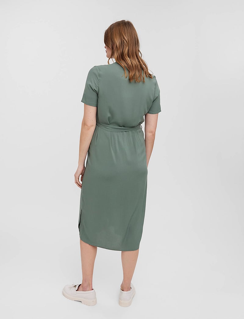 Vero Moda Maternity - VMMVICA S/S SHIRT DRESS GA NOOS - sommerkleider - laurel wreath - 2