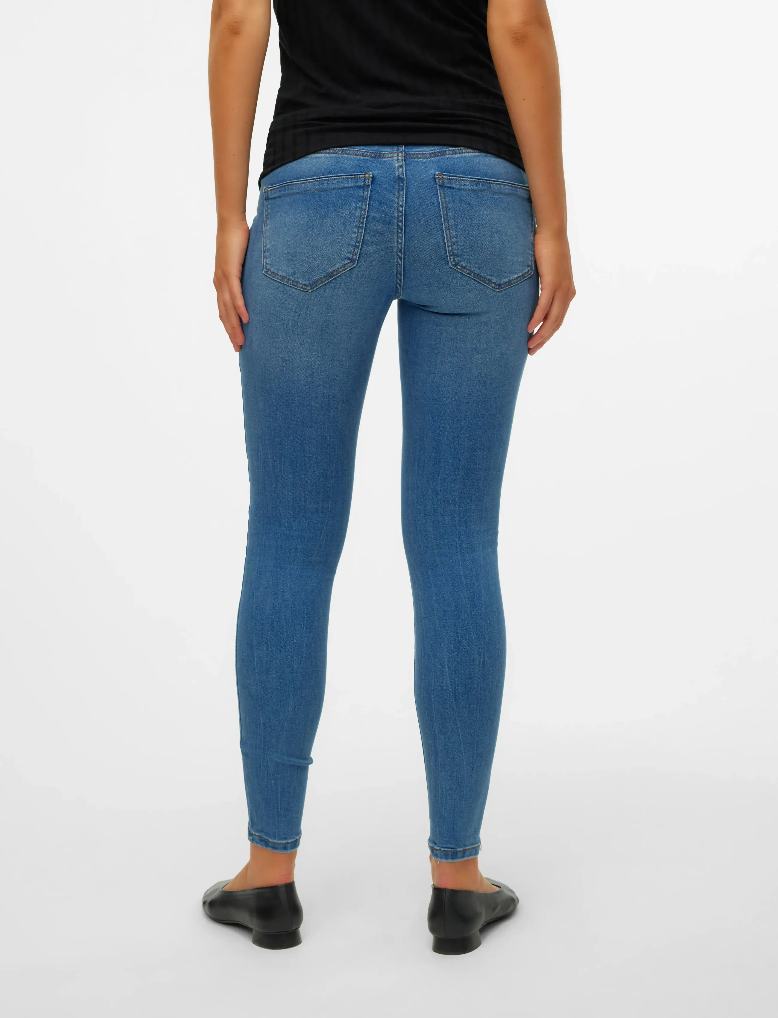 Vero Moda Maternity - VMMTANYA S PIPING JEANS VI349 GA NOOS - bas - medium blue denim - 4