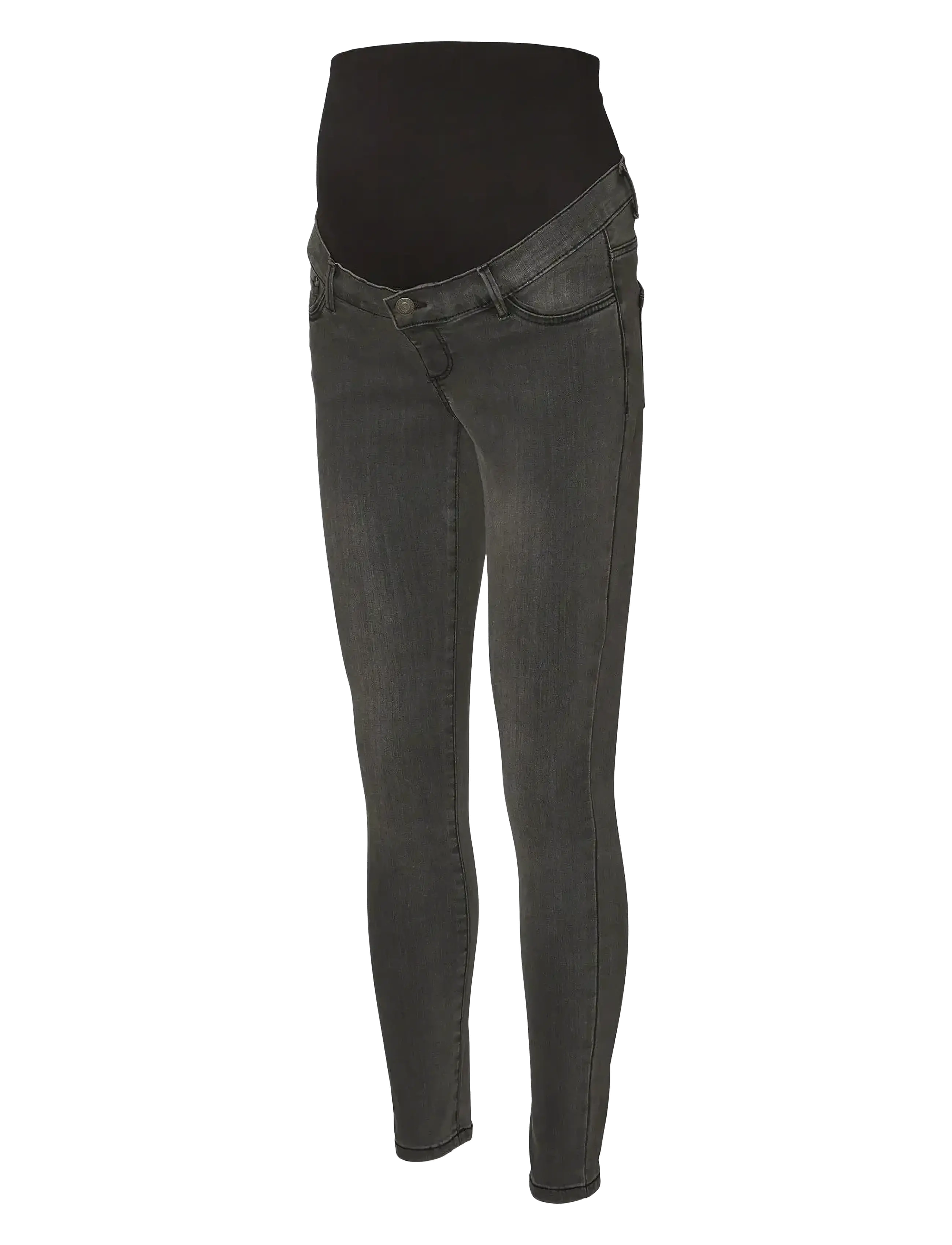 Vero Moda Maternity VMMTANYA MR S PIPING JEANS VI207 GA NOOS - Teksad - DARK GREY DENIM / grey
