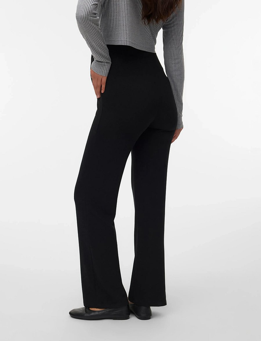Vero Moda Maternity - VMMELLA WIDE FLARED PANT JRS NOOS - black - 2