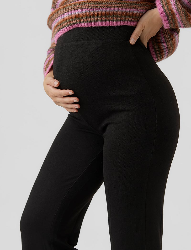 Vero Moda Maternity - VMMELLA WIDE FLARED PANT JRS NOOS - black - 3