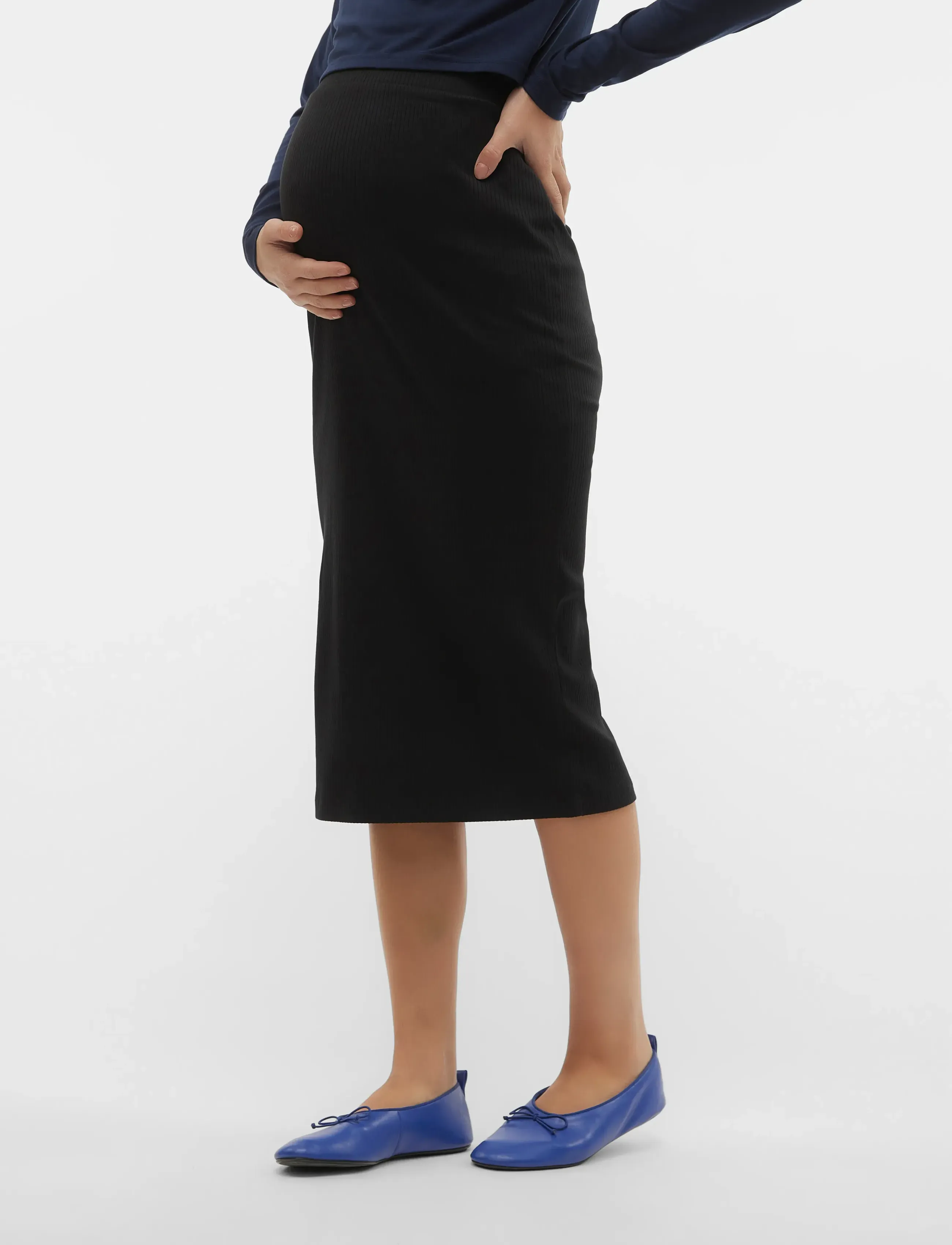 Vero Moda Maternity - VMMLAVENDER HW PENCIL SKIRT VMA NOOS - apatinės dalies rūbai - black - 5