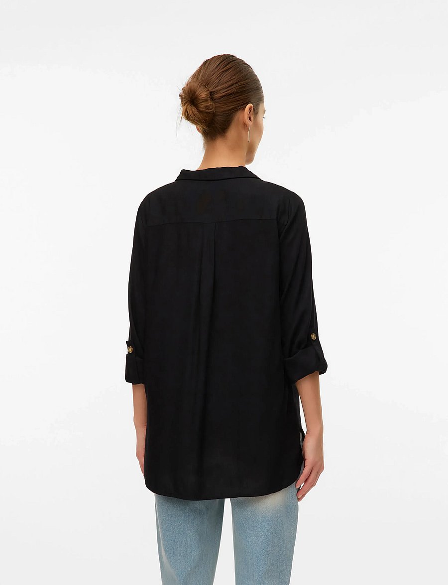 Vero Moda Maternity - VMMBUMPY L/S SHIRT NEW NOOS - langärmlige hemden - black - 5