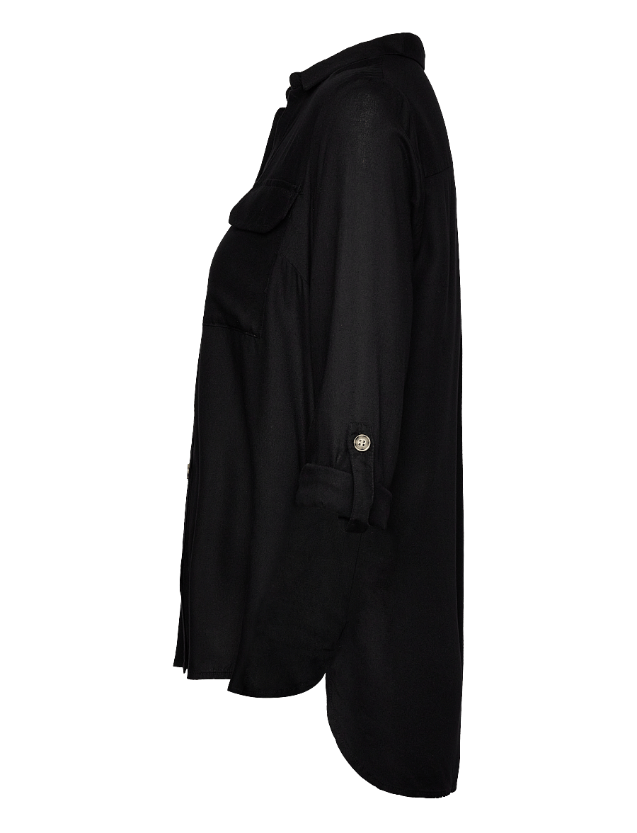 Vero Moda Maternity - VMMBUMPY L/S SHIRT NEW NOOS - langärmlige hemden - black - 4