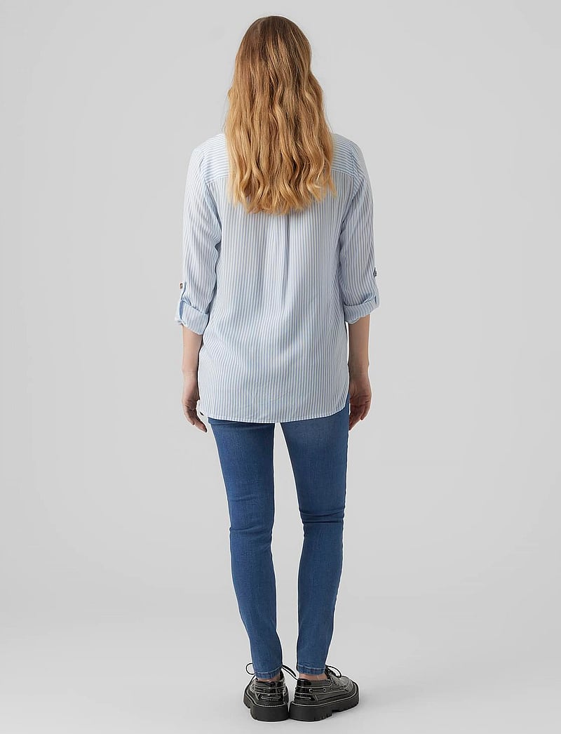 Vero Moda Maternity - VMMBUMPY L/S SHIRT NEW NOOS - langärmlige hemden - blue bell - 2