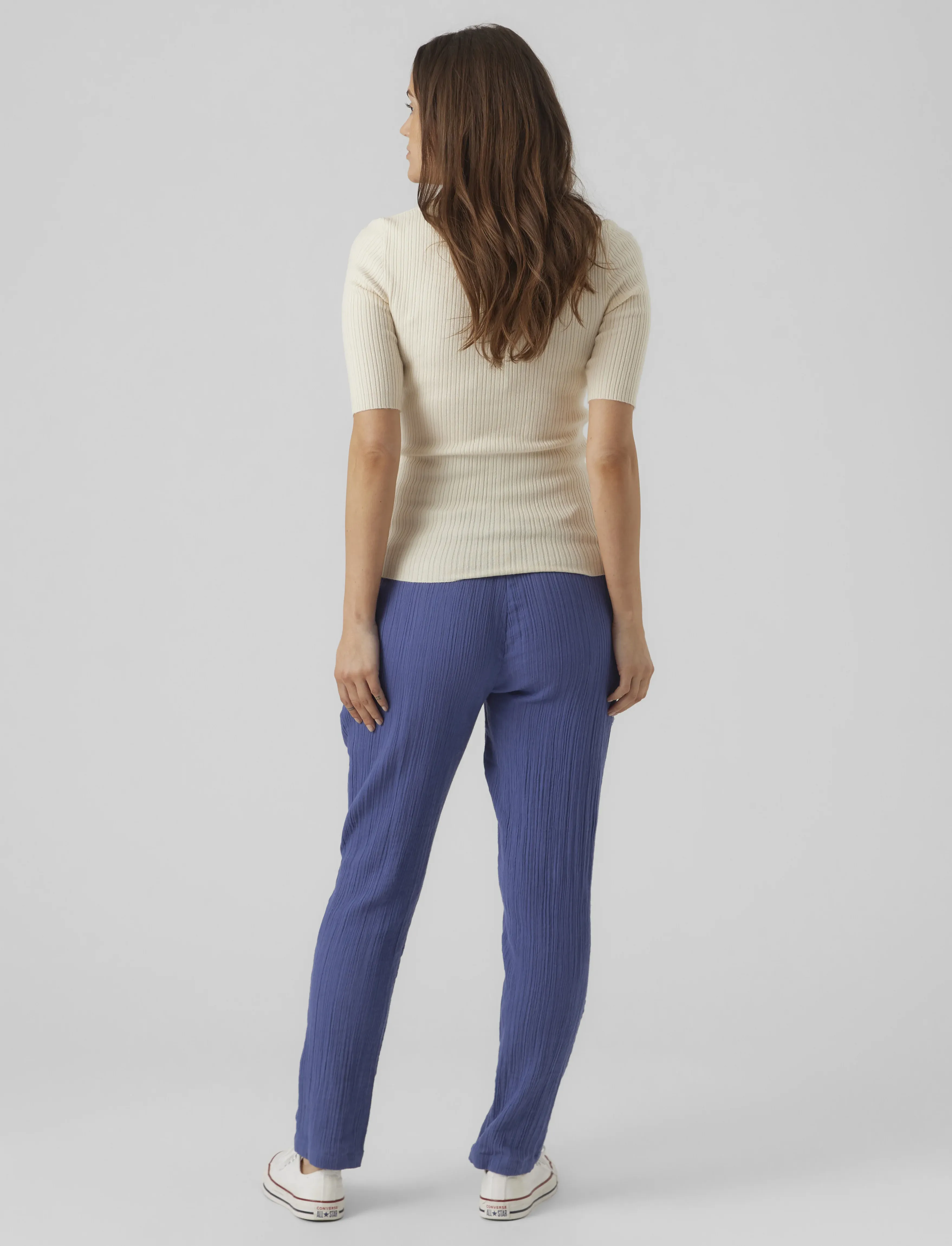 Vero Moda Maternity - VMMHOLLY 2/4 POLO PULLOVER GA NOOS - hauts - birch - 2