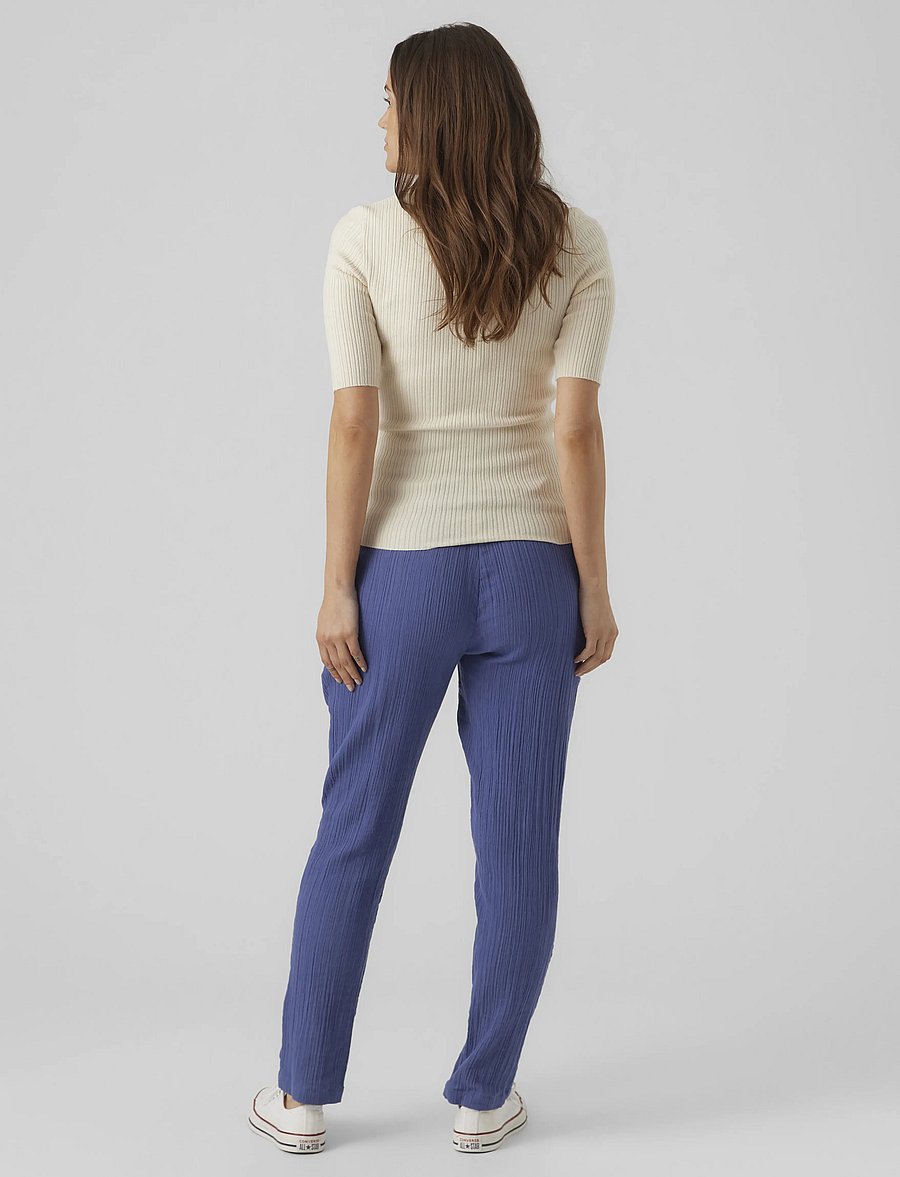 Vero Moda Maternity - VMMHOLLY 2/4 POLO PULLOVER GA NOOS - hauts - birch - 2