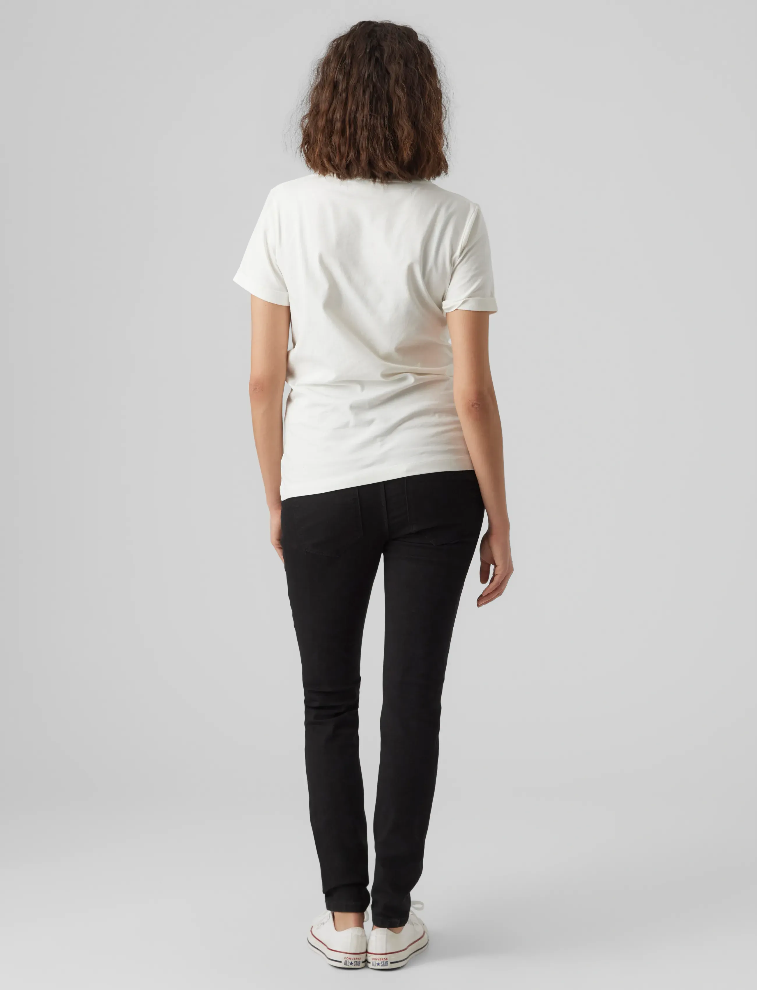 Vero Moda Maternity - VMMTANYA S PIPING JEANS VI120 NOOS - black - 2