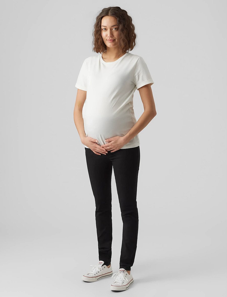 Vero Moda Maternity - VMMTANYA S PIPING JEANS VI120 NOOS - black - 3