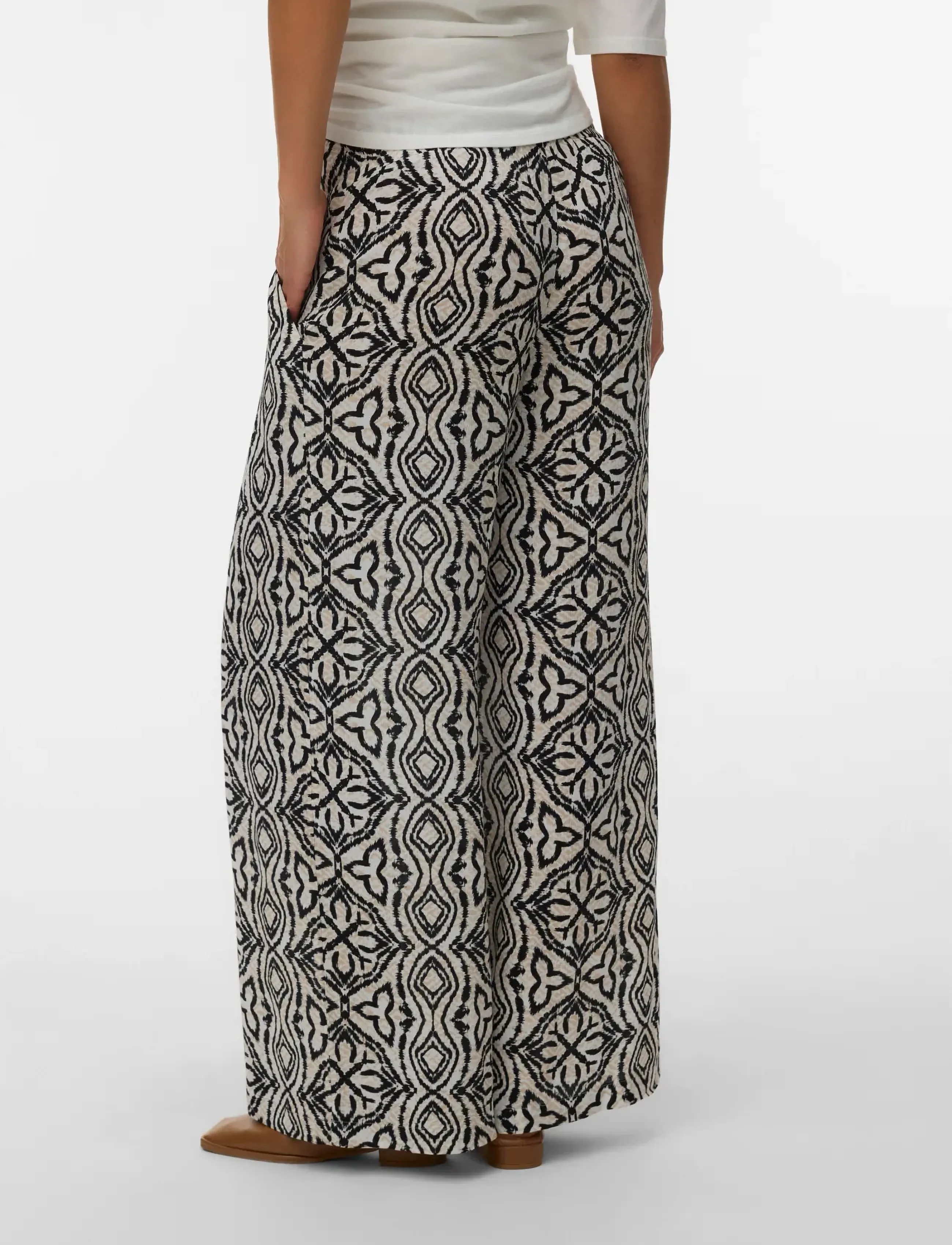 Vero Moda Maternity - VMMMENNY WIDE PANTS WVN GA - underdele - birch - 2