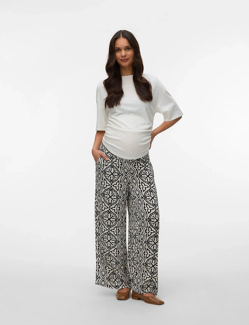 Vero Moda Maternity - VMMMENNY WIDE PANTS WVN GA - schwangerschaftsprodukte - birch - 3