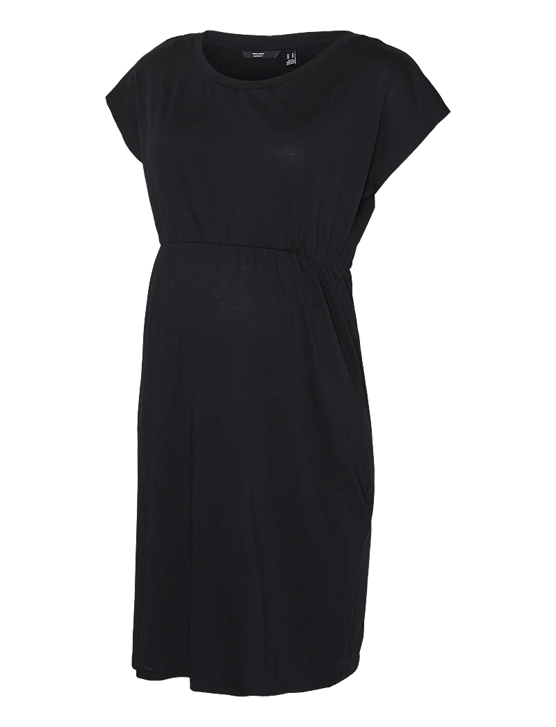 Vero Moda Maternity - VMMLUNA SS SHORT DRESS 2-PACK - t-shirtkjoler - black - 2