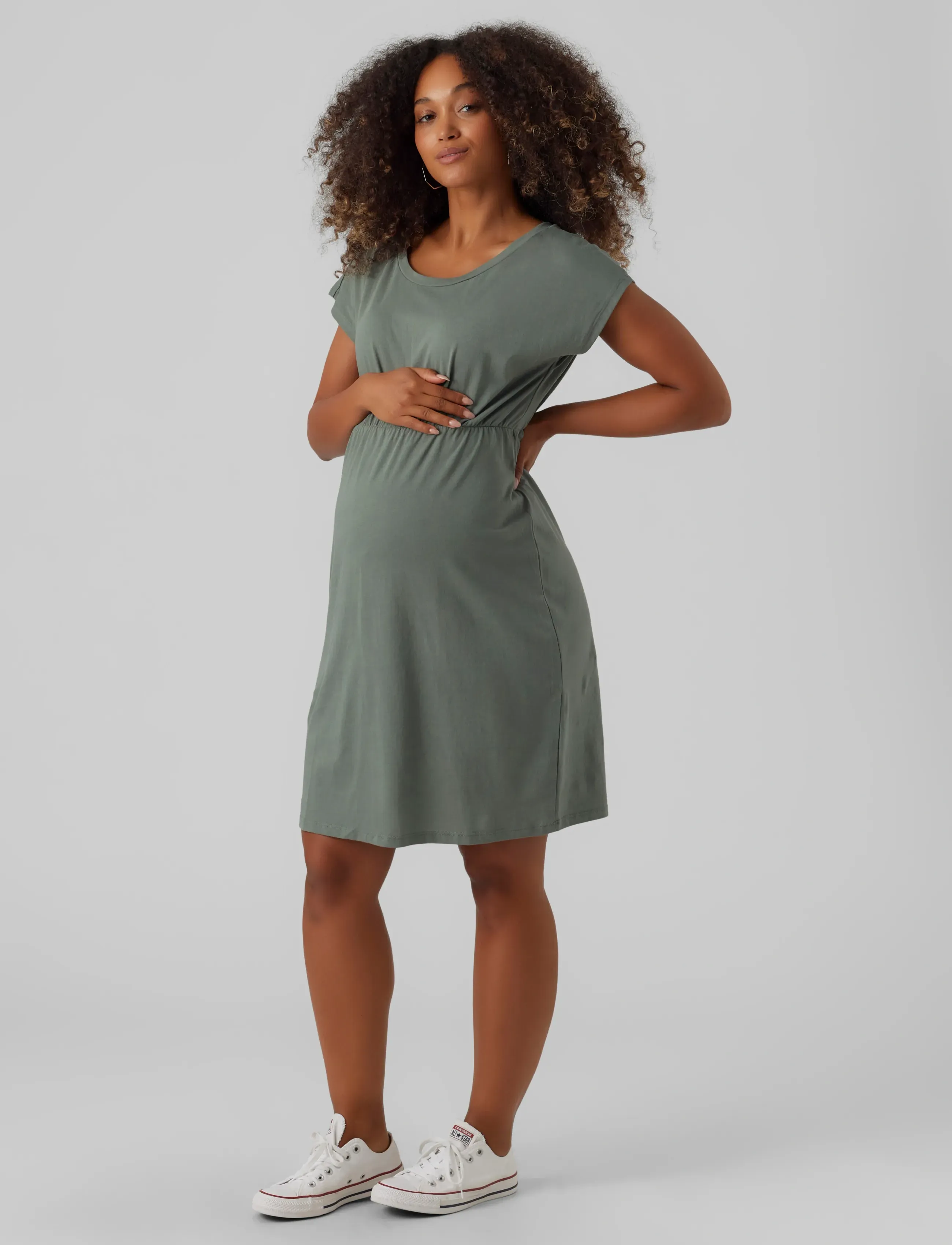 Vero Moda Maternity - VMMLUNA SS SHORT DRESS 2-PACK - t-shirt dresses - black - 4