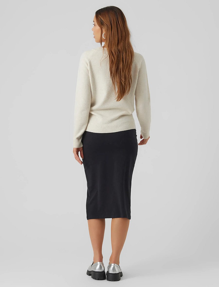 Vero Moda Maternity - VMMDOFFY LS O-NECK BLOUSE GA - oberteile - birch - 3