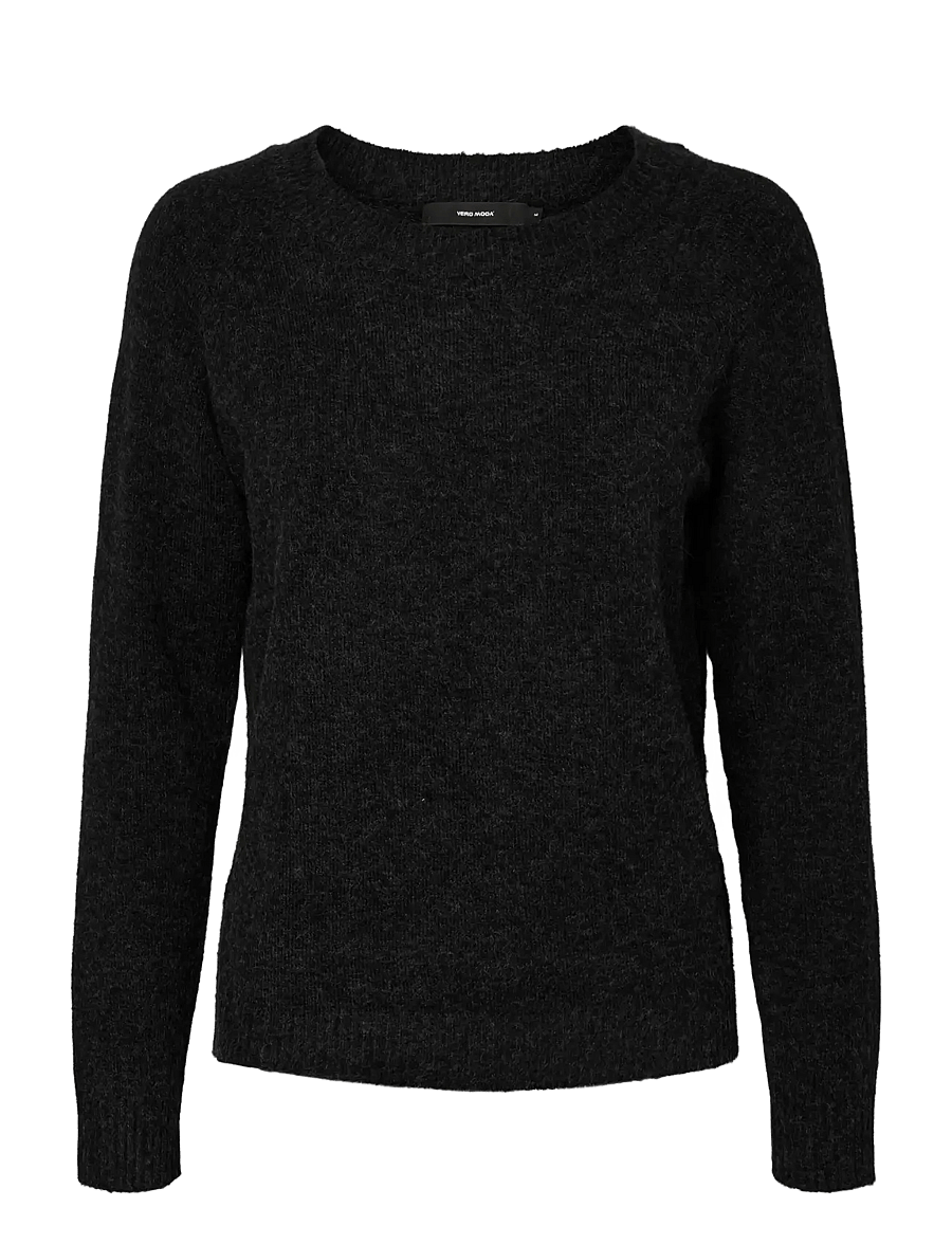 Vero Moda Maternity - VMMDOFFY LS O-NECK BLOUSE GA - oberteile - black - 1