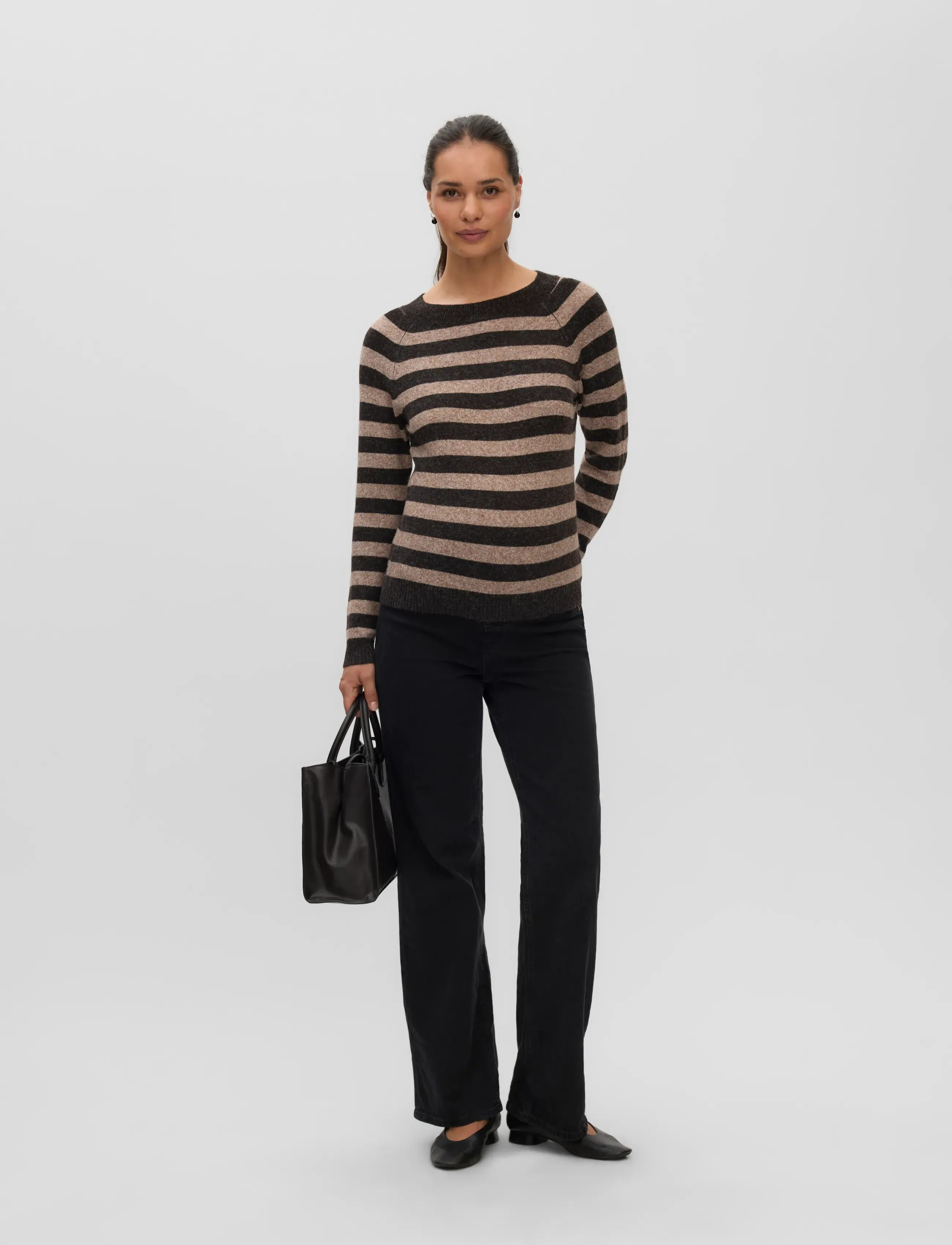 Vero Moda Maternity - VMMDOFFY LS O-NECK BLOUSE GA - oberteile - chocolate torte - 0
