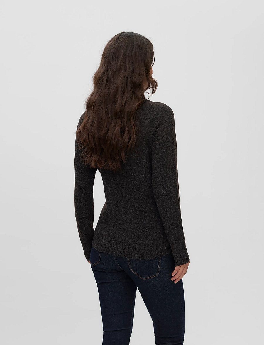 Vero Moda Maternity - VMMDOFFY LS O-NECK BLOUSE GA - Överdelar - chocolate torte - 3