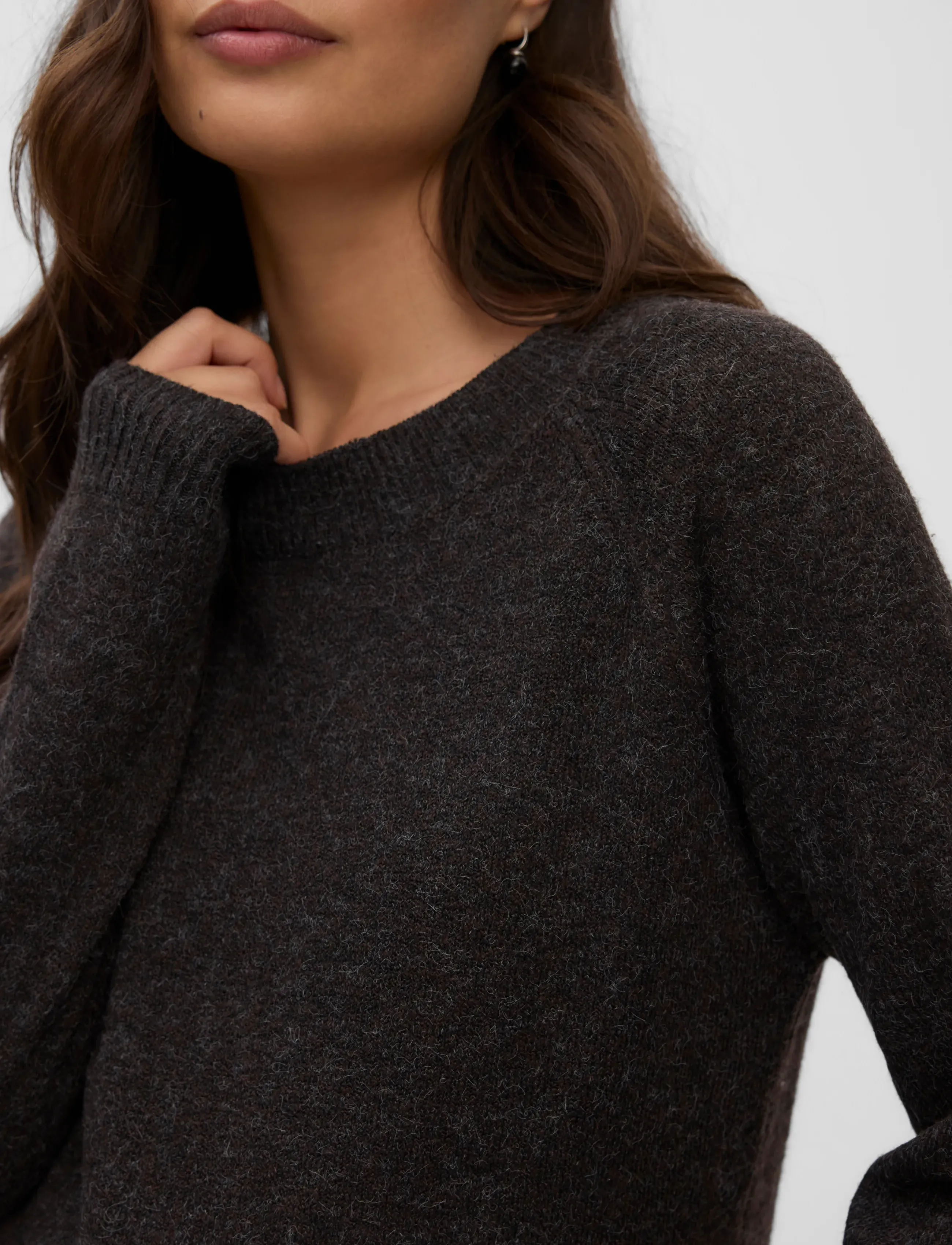 Vero Moda Maternity - VMMDOFFY LS O-NECK BLOUSE GA - Överdelar - chocolate torte - 5