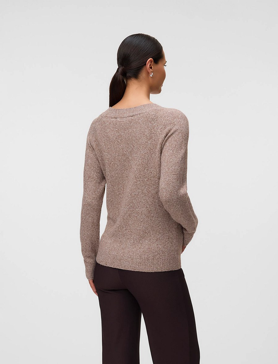 Vero Moda Maternity - VMMDOFFY LS O-NECK BLOUSE GA - topid - cocoa brown - 3