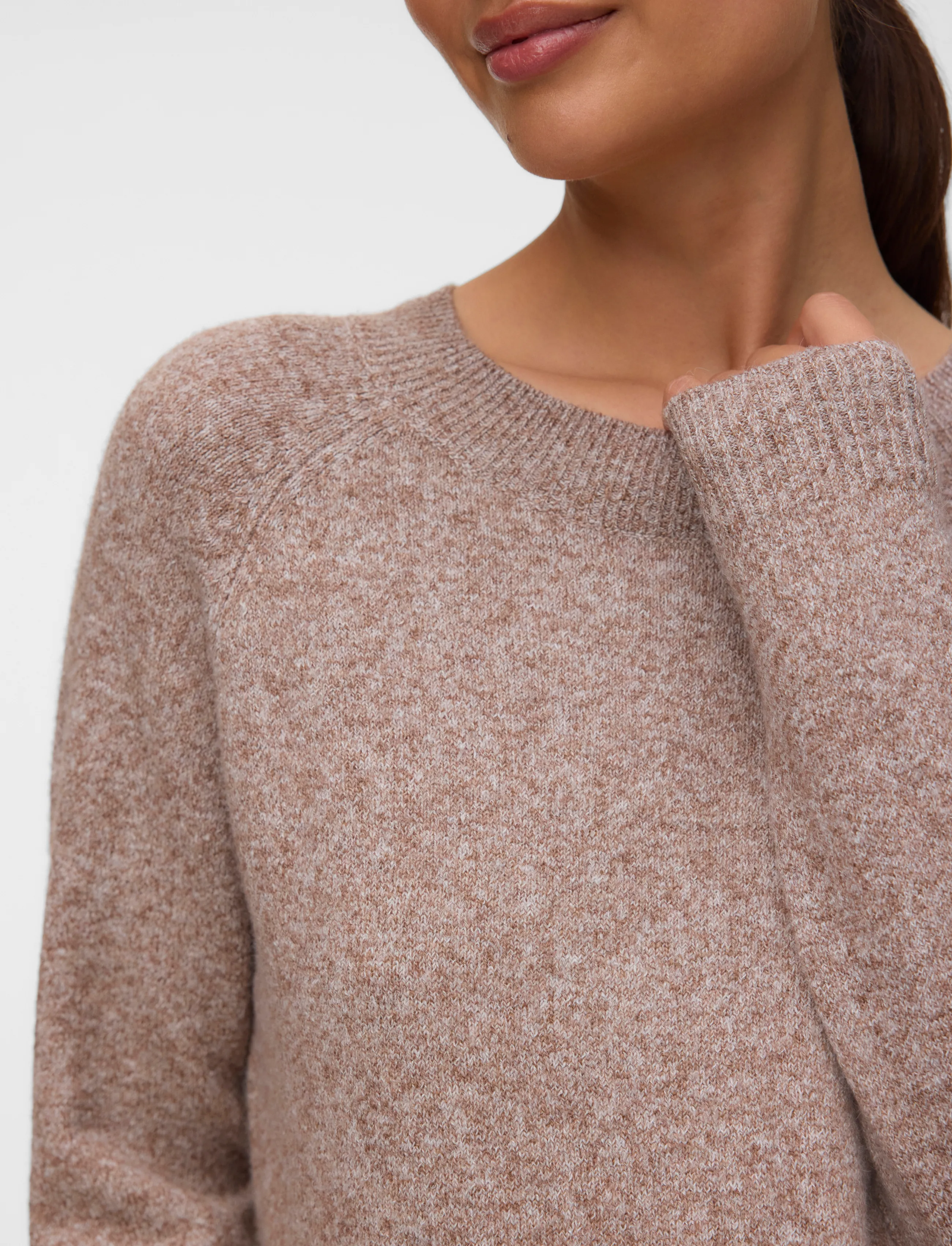 Vero Moda Maternity - VMMDOFFY LS O-NECK BLOUSE GA NOOS - oberteile - cocoa brown - 5