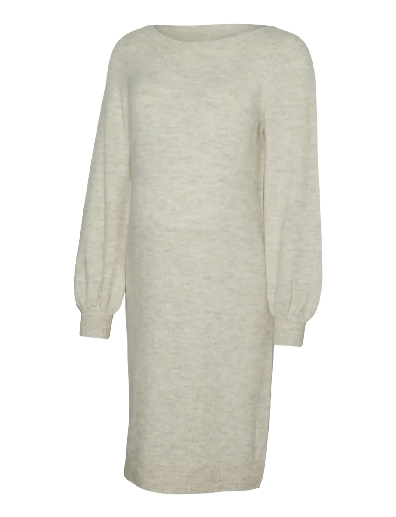 Vero Moda Maternity VMMLEFILE BALLOON LS BOATNECK DRESS NOOS - Kleider - BIRCH / cream