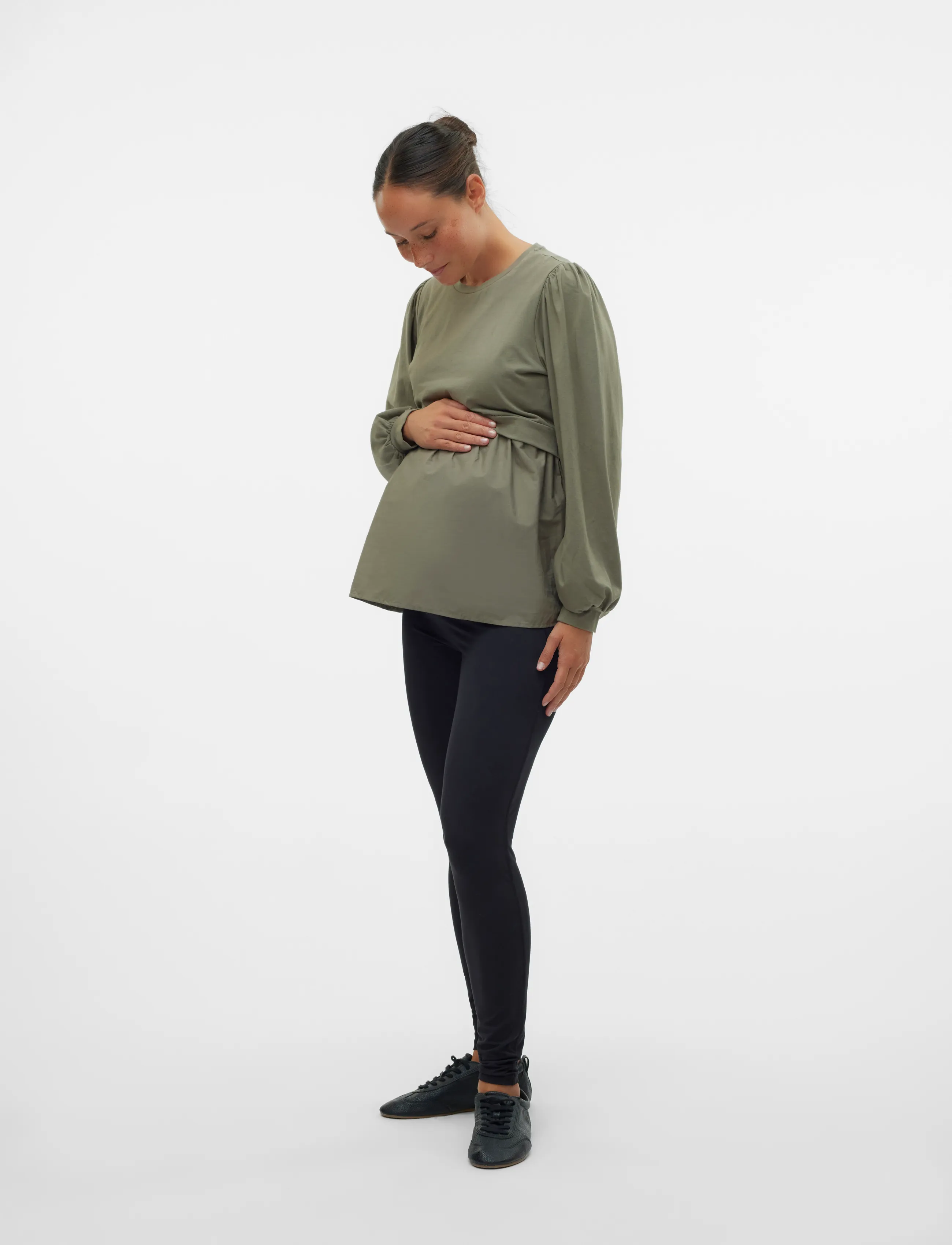 Vero Moda Maternity - VMMMINA HW LEGGINGS BF JRS - püksid ja seelikud - black - 4