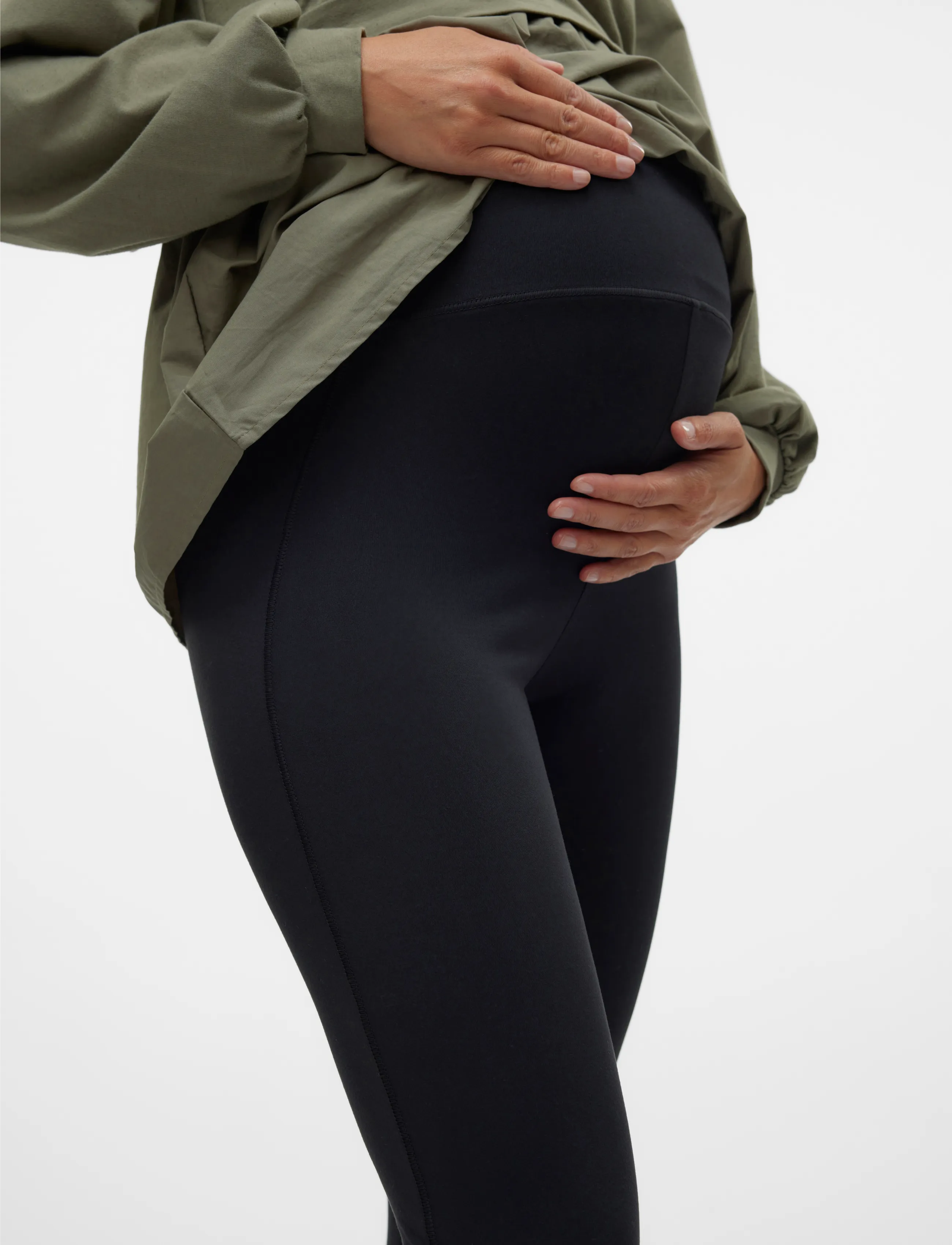 Vero Moda Maternity - VMMMINA HW LEGGINGS BF JRS - püksid ja seelikud - black - 5