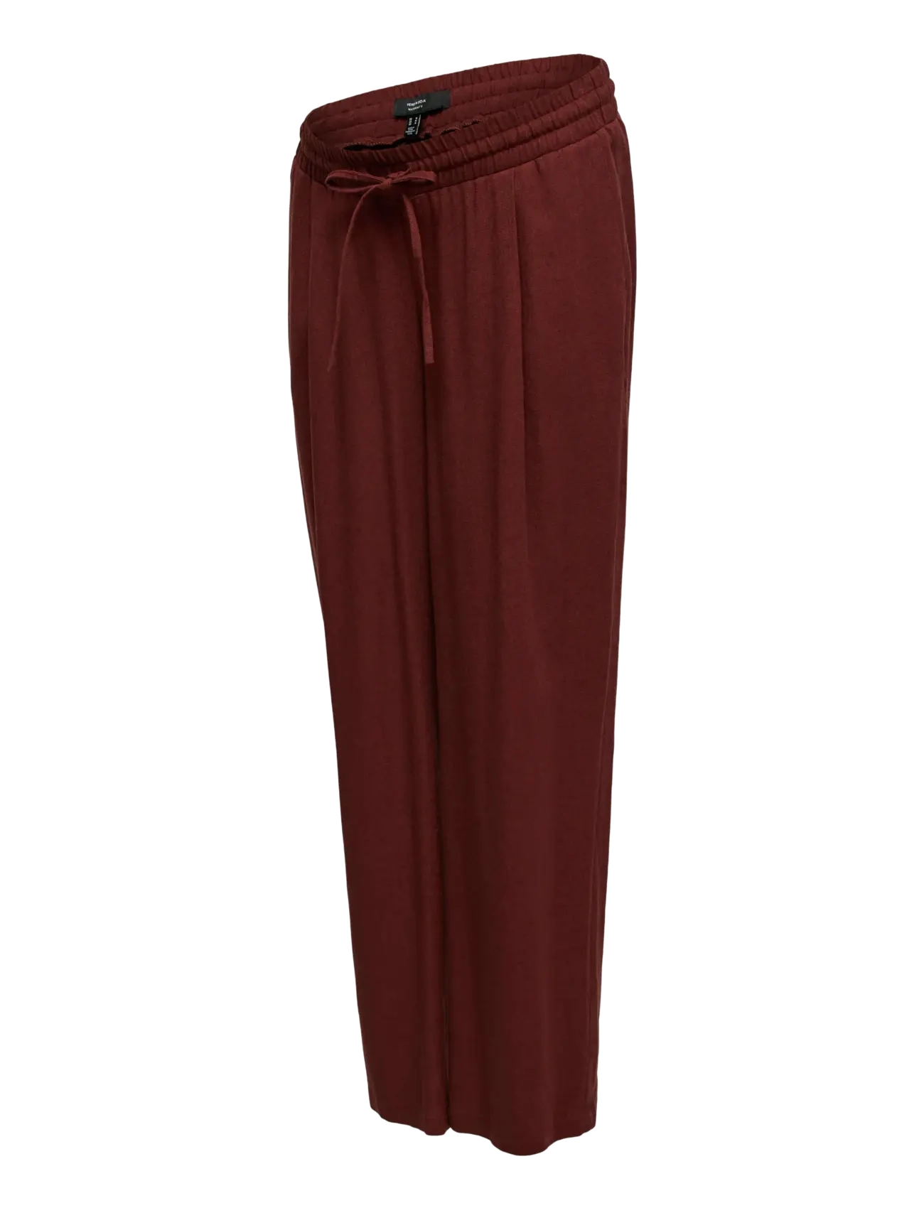 Vero Moda Maternity VMMJESMILO WIDE PANTS WVN GA - Umstandsmode - ANDORRA / burgundy