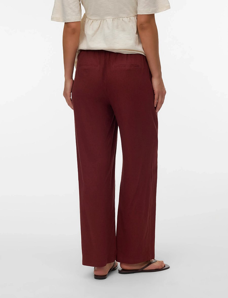 Vero Moda Maternity - VMMJESMILO WIDE PANTS WVN GA - apakšējais apģērbs - andorra - 2