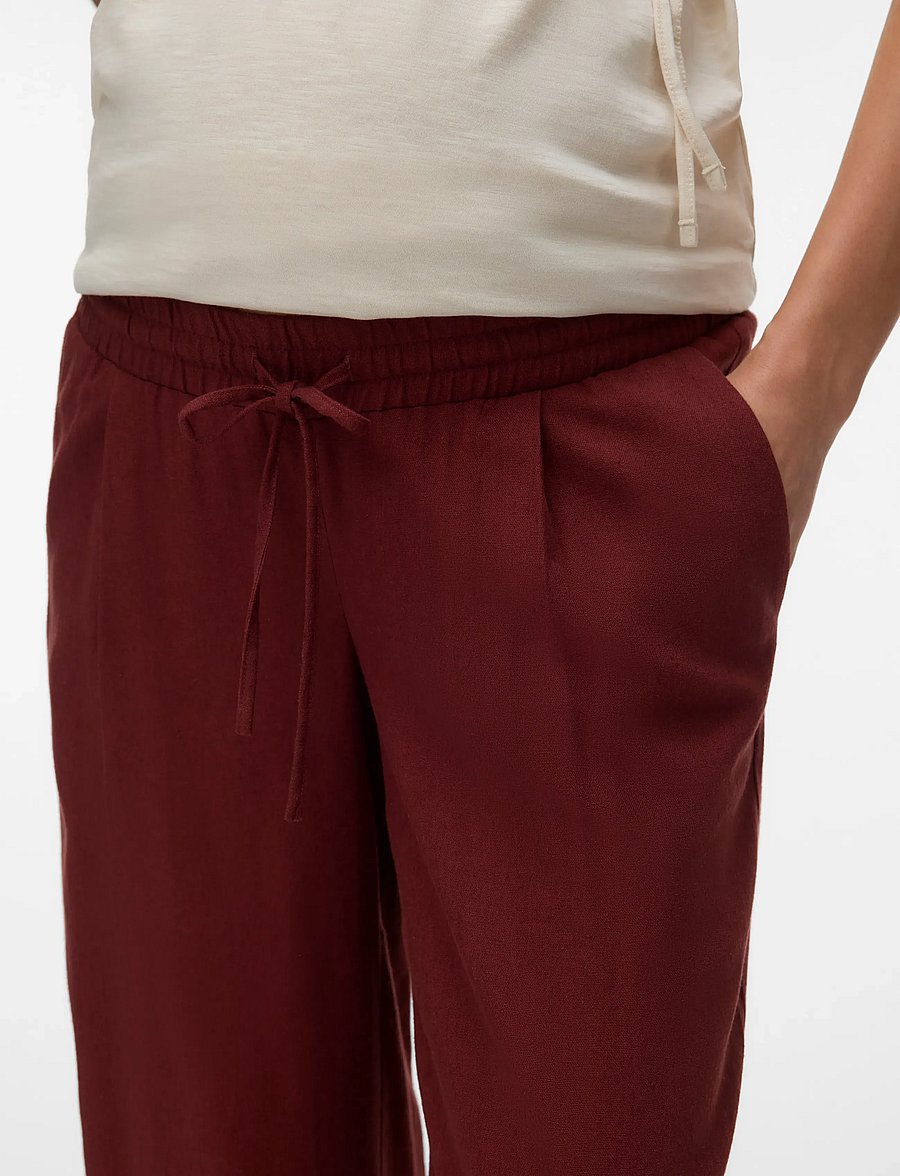 Vero Moda Maternity - VMMJESMILO WIDE PANTS WVN GA - apakšējais apģērbs - andorra - 4