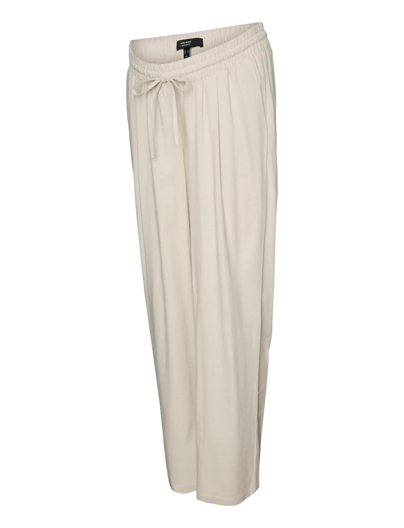 Vero Moda Maternity VMMJESMILO WIDE PANTS WVN GA - Beebitooted - SILVER LINING / cream