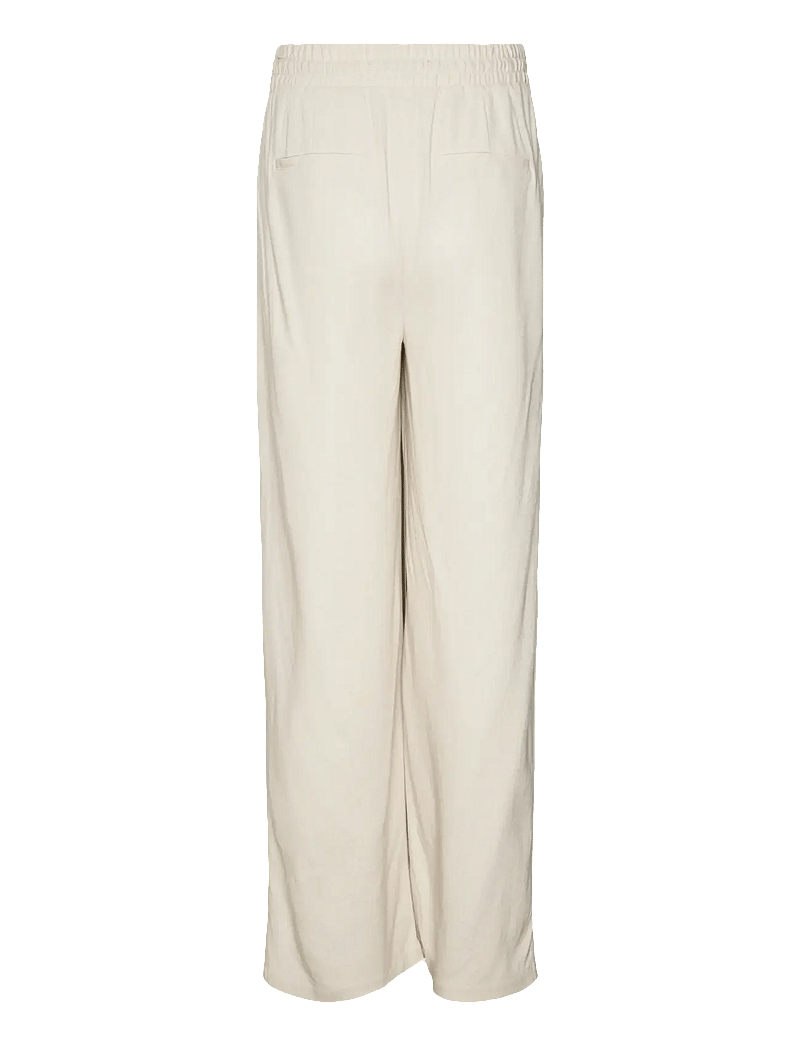 Vero Moda Maternity - VMMJESMILO WIDE PANTS WVN GA - leinenhosen - silver lining - 2