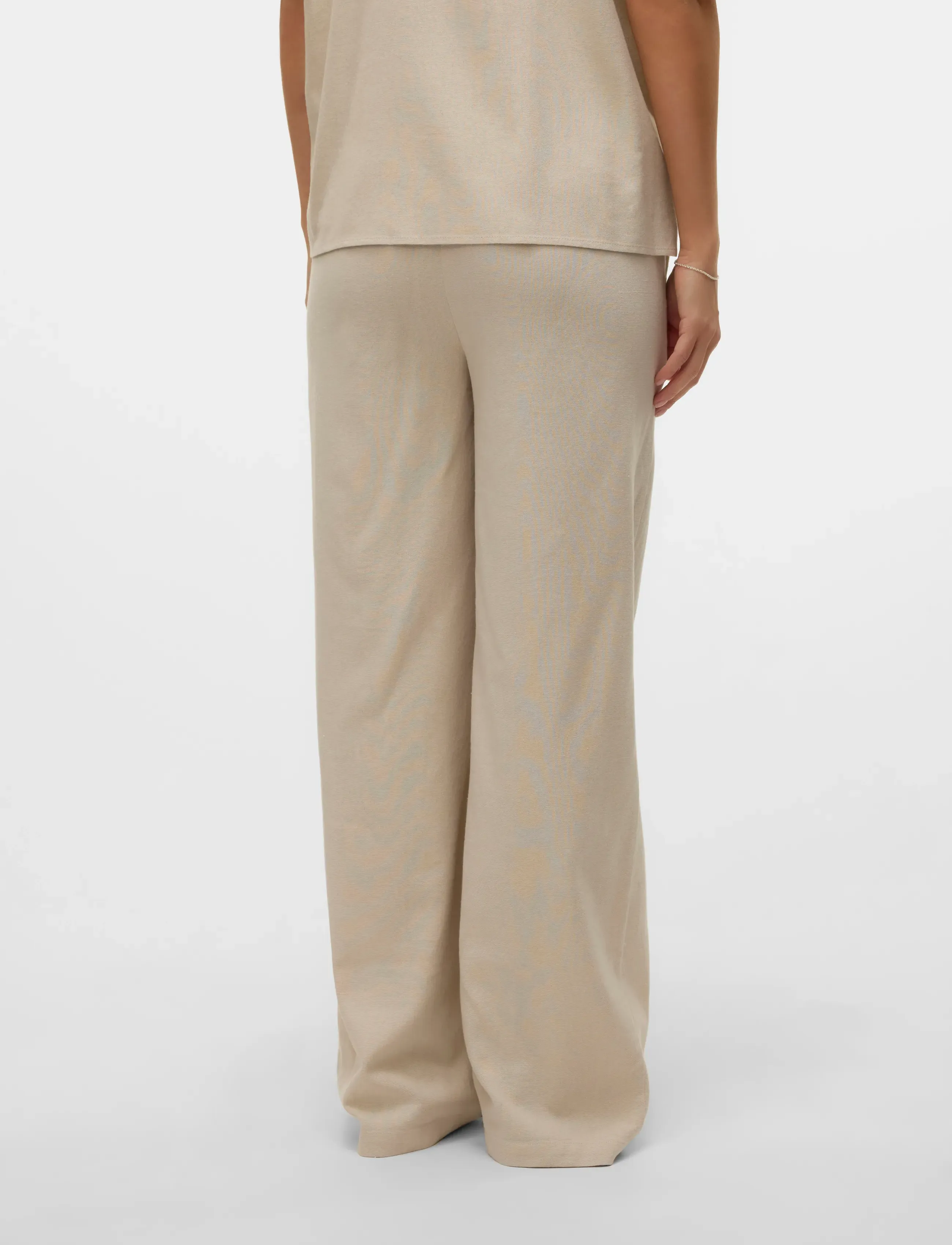 Vero Moda Maternity - VMMJESMILO WIDE PANTS WVN GA - bottoms - silver lining - 3