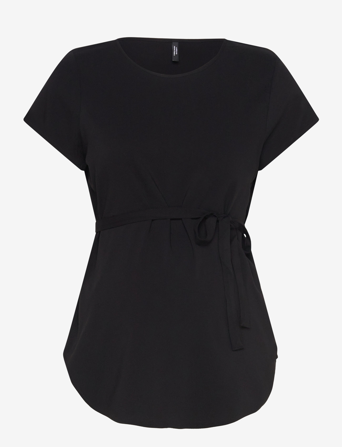 Vero Moda Maternity - VMMBELLA SS TOP WVN GA NOOS - overdele - black - 0