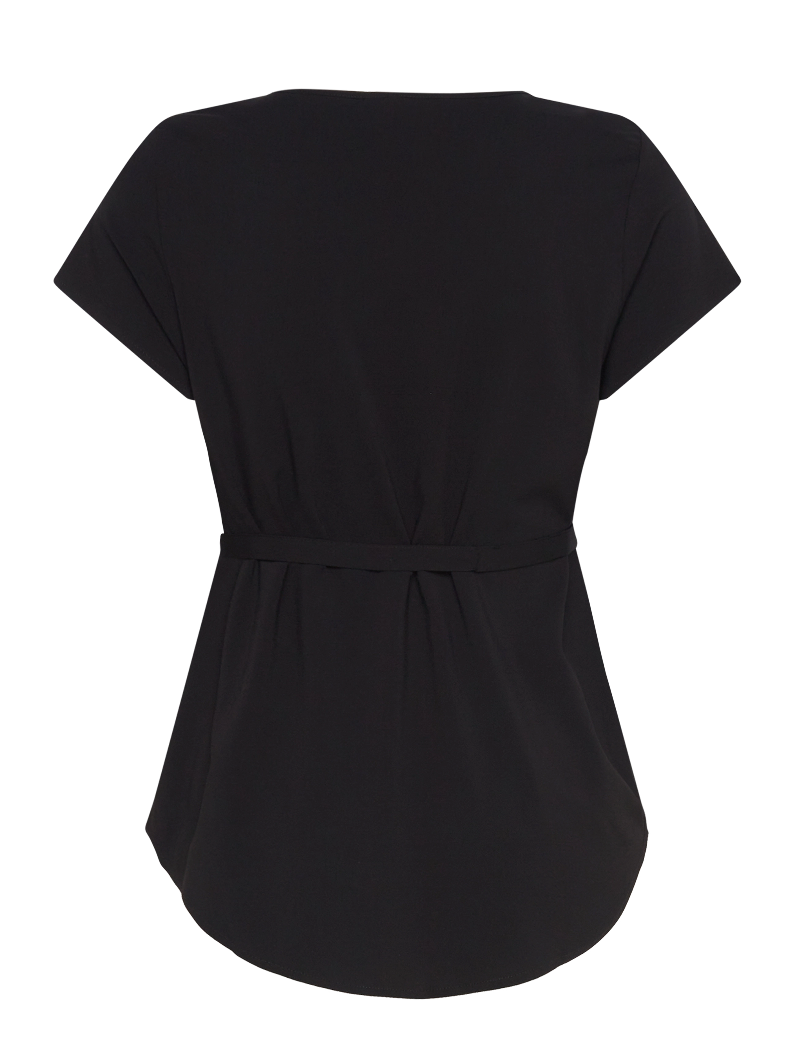 Vero Moda Maternity - VMMBELLA SS TOP WVN GA NOOS - oberteile - black - 2