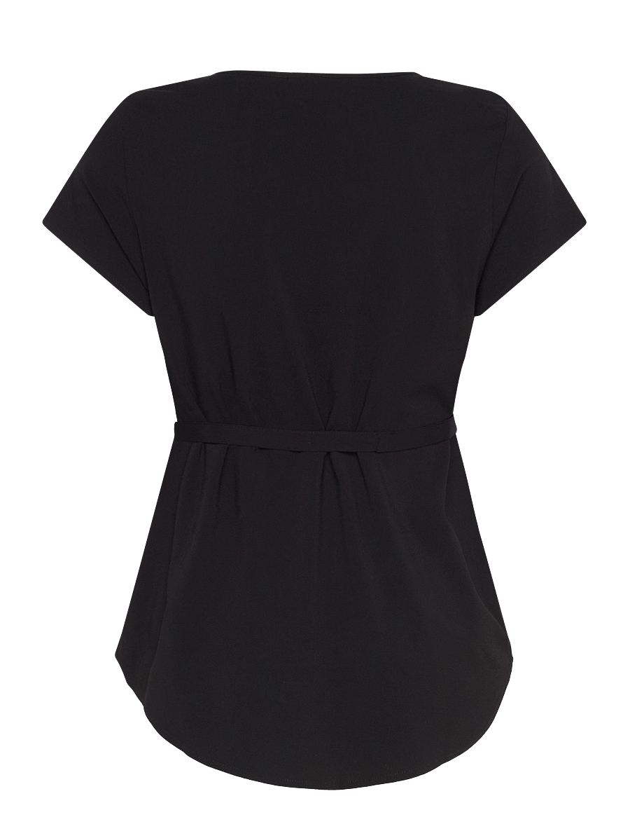 Vero Moda Maternity - VMMBELLA SS TOP WVN GA NOOS - topid - black - 2