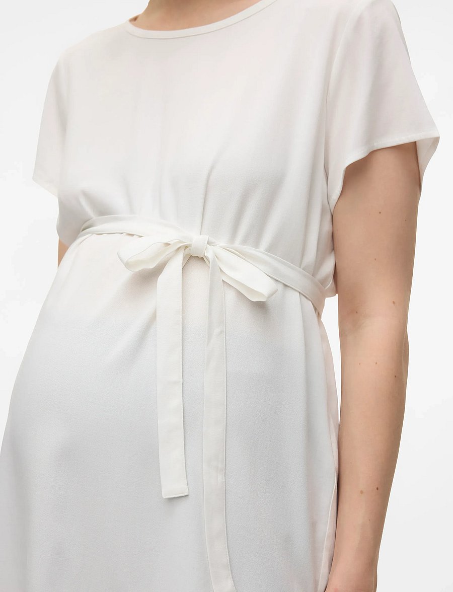 Vero Moda Maternity - VMMBELLA SS TOP WVN GA - tops - snow white - 4