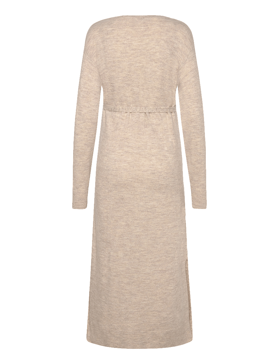 Vero Moda Maternity - VMMLEFILE LS BOATNECK CALF DRESS NOOS - strickkleider - birch - 2