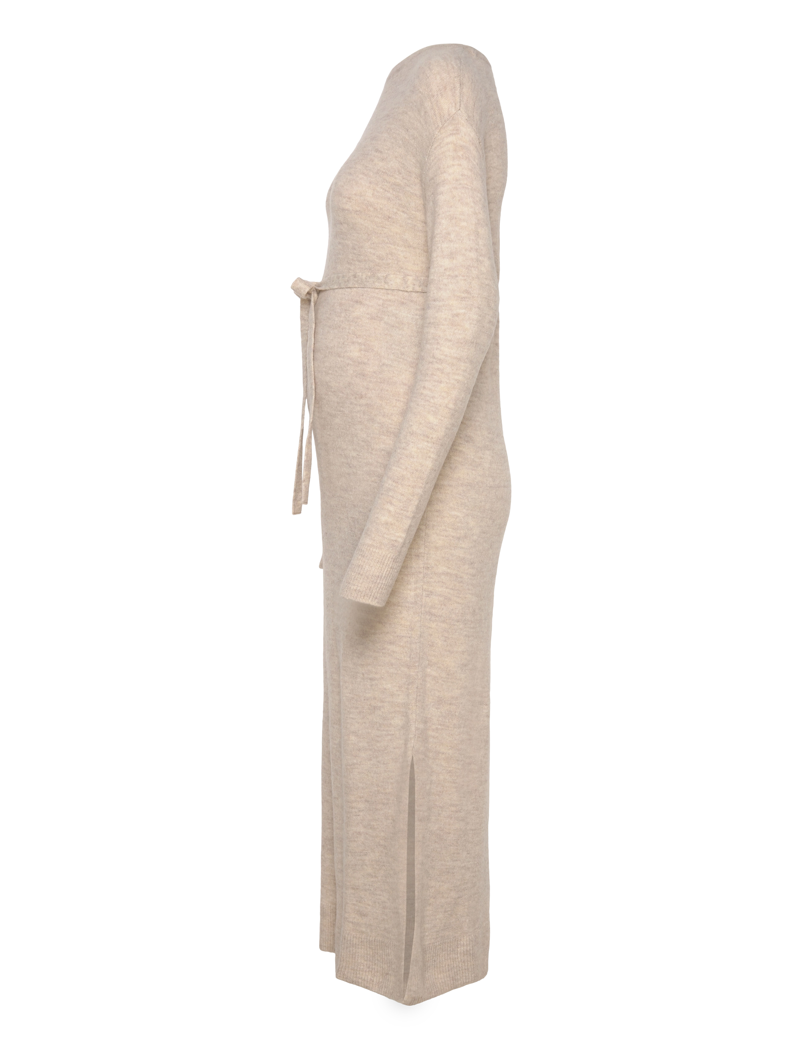 Vero Moda Maternity - VMMLEFILE LS BOATNECK CALF DRESS NOOS - strickkleider - birch - 4