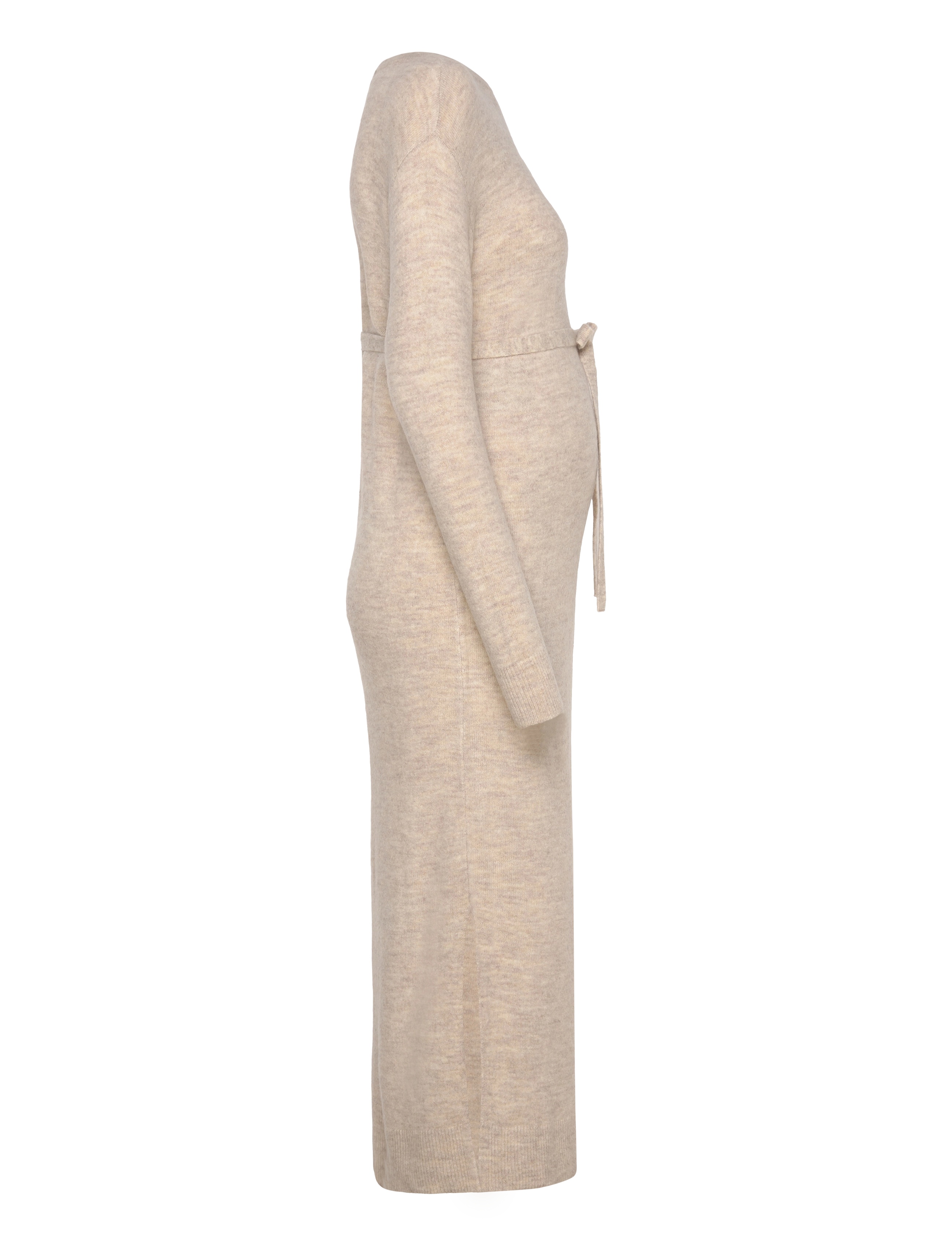 Vero Moda Maternity - VMMLEFILE LS BOATNECK CALF DRESS NOOS - strickkleider - birch - 5
