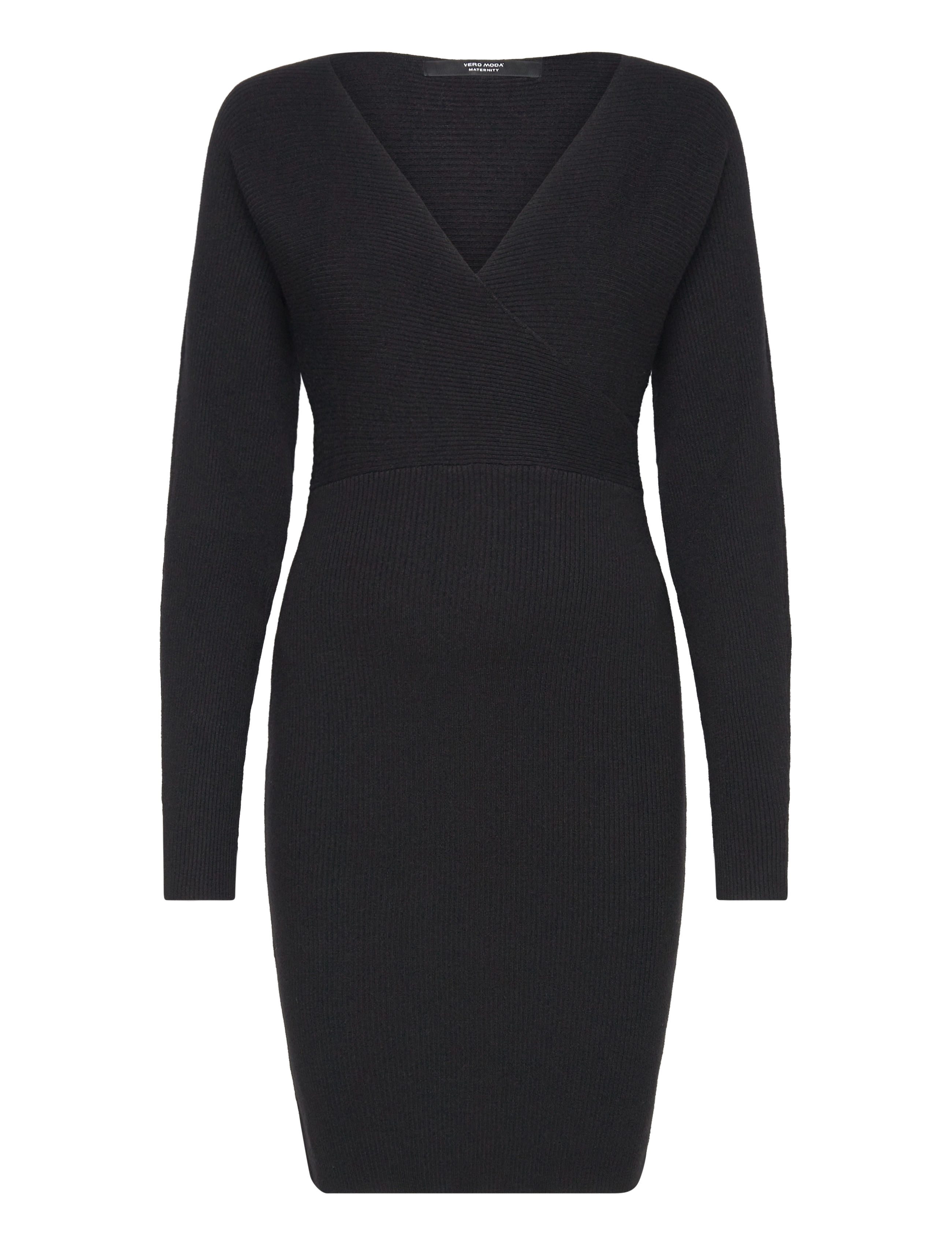 Vero Moda Maternity - VMMHOLLYREM LS V-NECK DRESS GA NOOS - black - 1