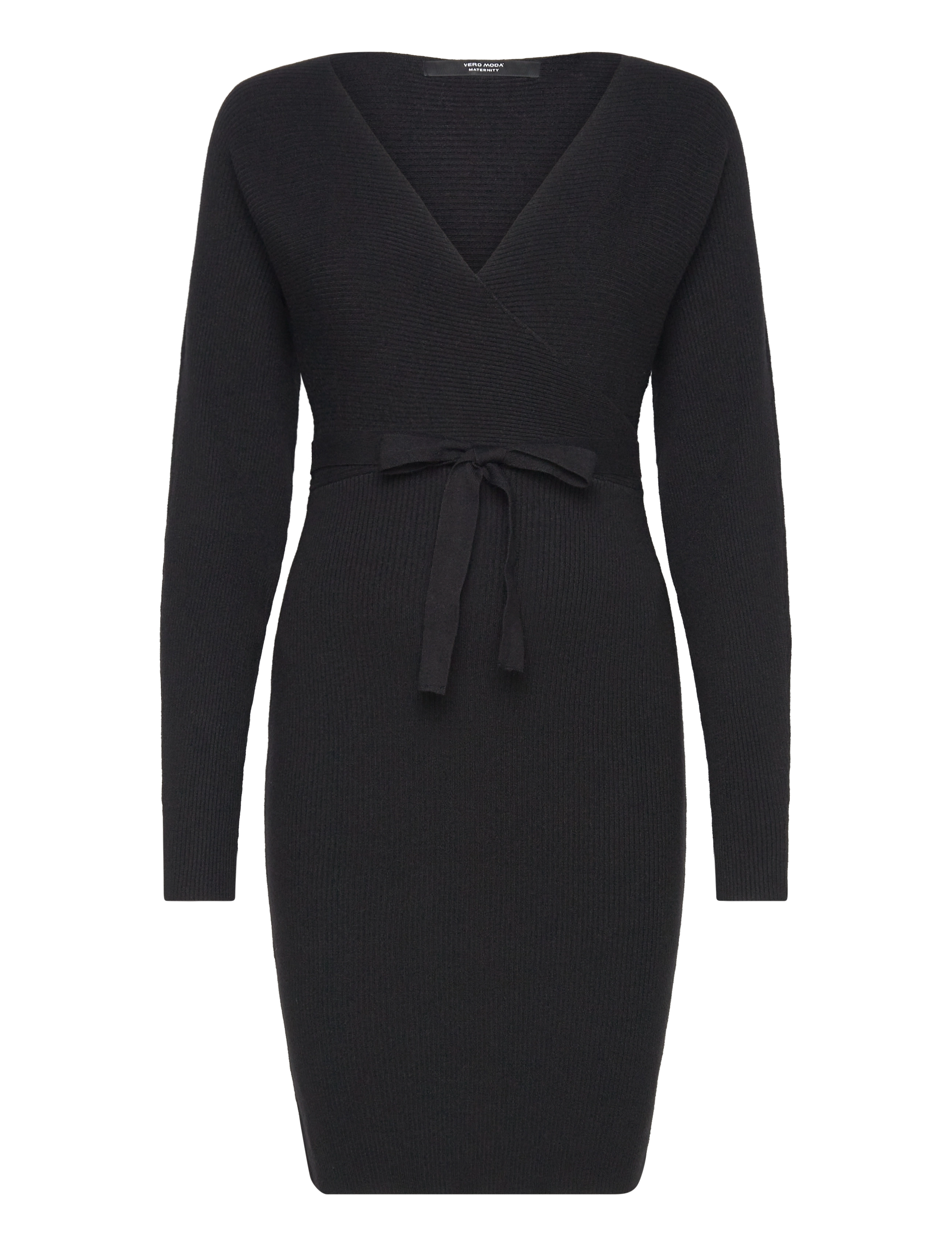 Vero Moda Maternity - VMMHOLLYREM LS V-NECK DRESS GA NOOS - black - 2